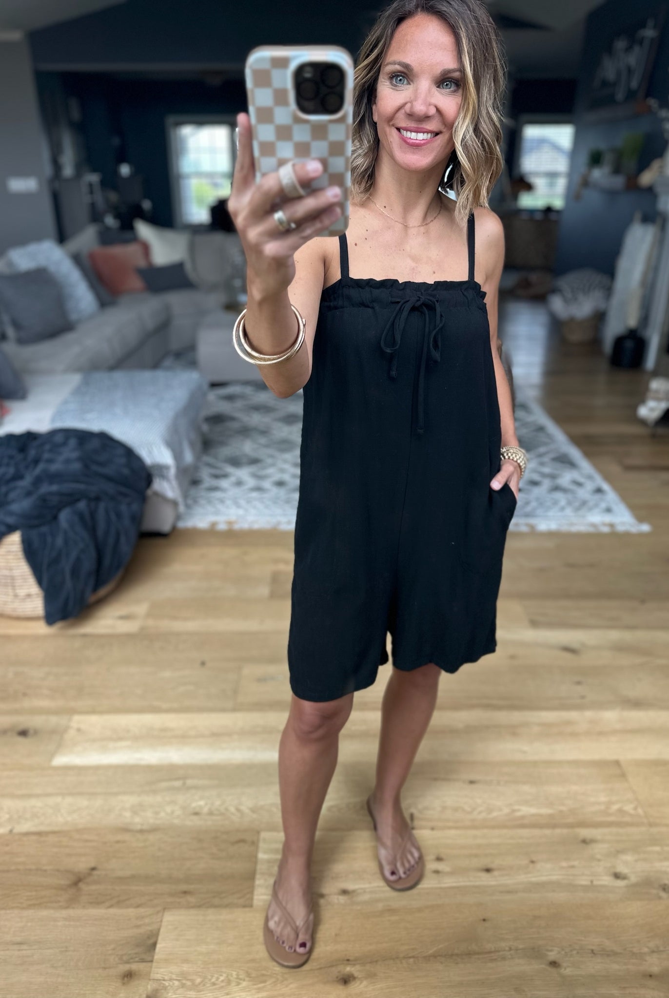 Go And Warn You Romper - Black-Wasabi & Mint-Anna Kaytes Boutique, Women's Fashion Boutique in Grinnell, Iowa