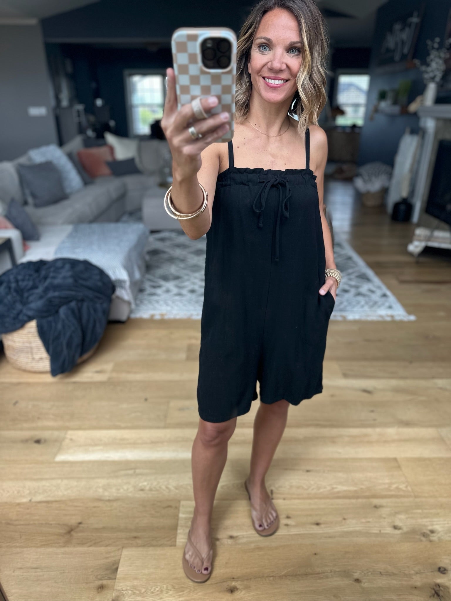 Go And Warn You Romper - Black-Wasabi & Mint-Anna Kaytes Boutique, Women's Fashion Boutique in Grinnell, Iowa