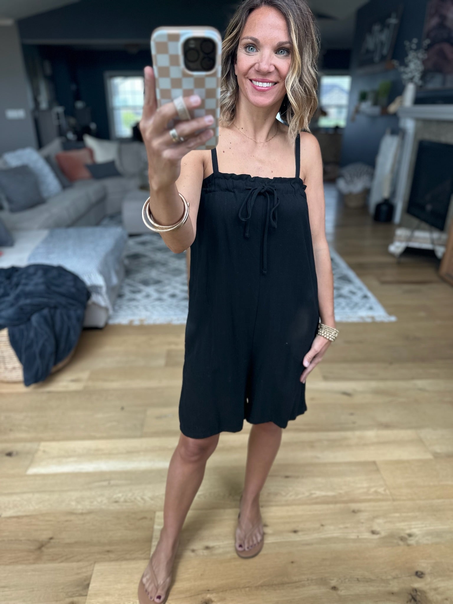 Go And Warn You Romper - Black-Wasabi & Mint-Anna Kaytes Boutique, Women's Fashion Boutique in Grinnell, Iowa