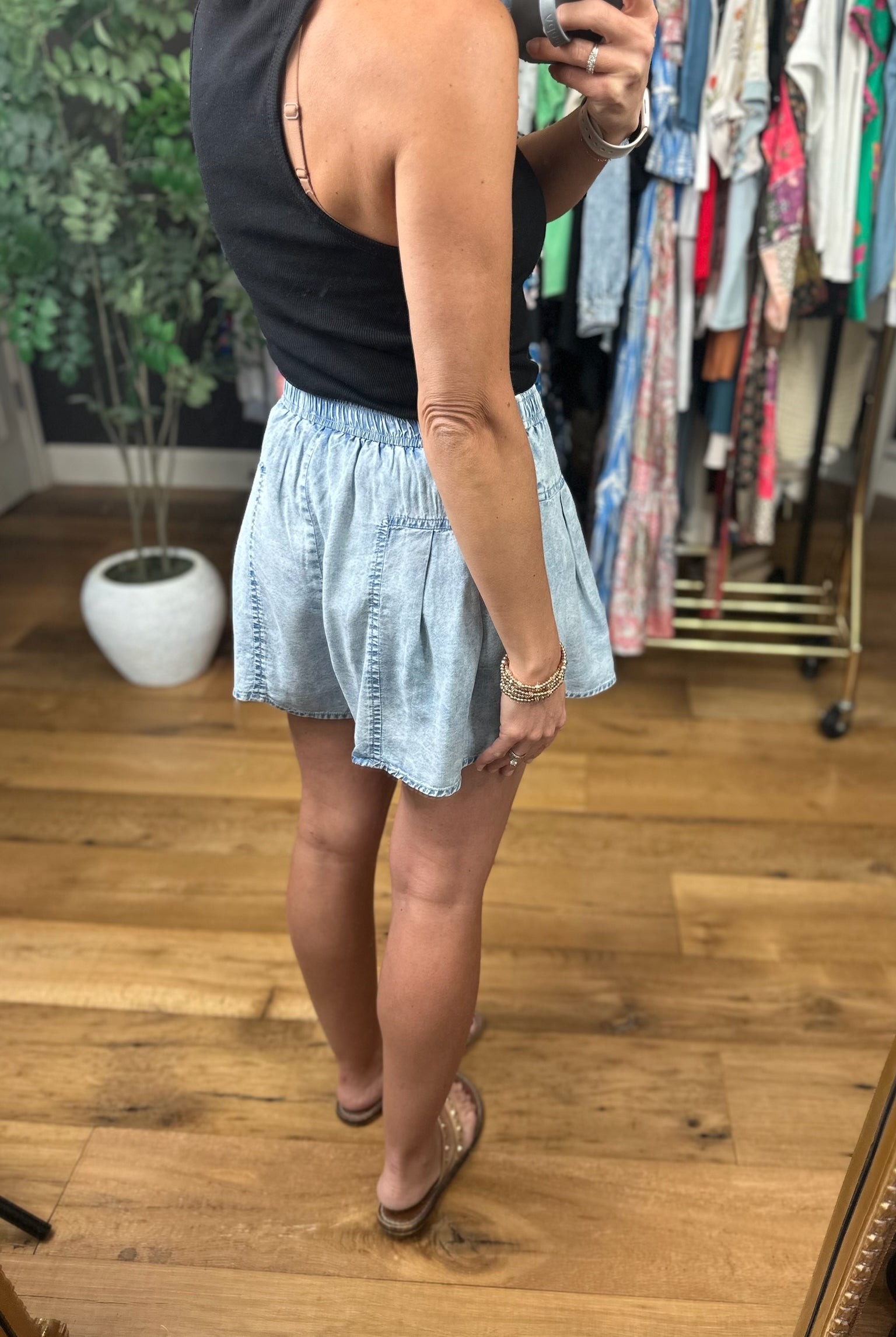 The Madison High-Waisted Shorts-Shorts-Doe & Rae-Anna Kaytes Boutique, Women's Fashion Boutique in Grinnell, Iowa