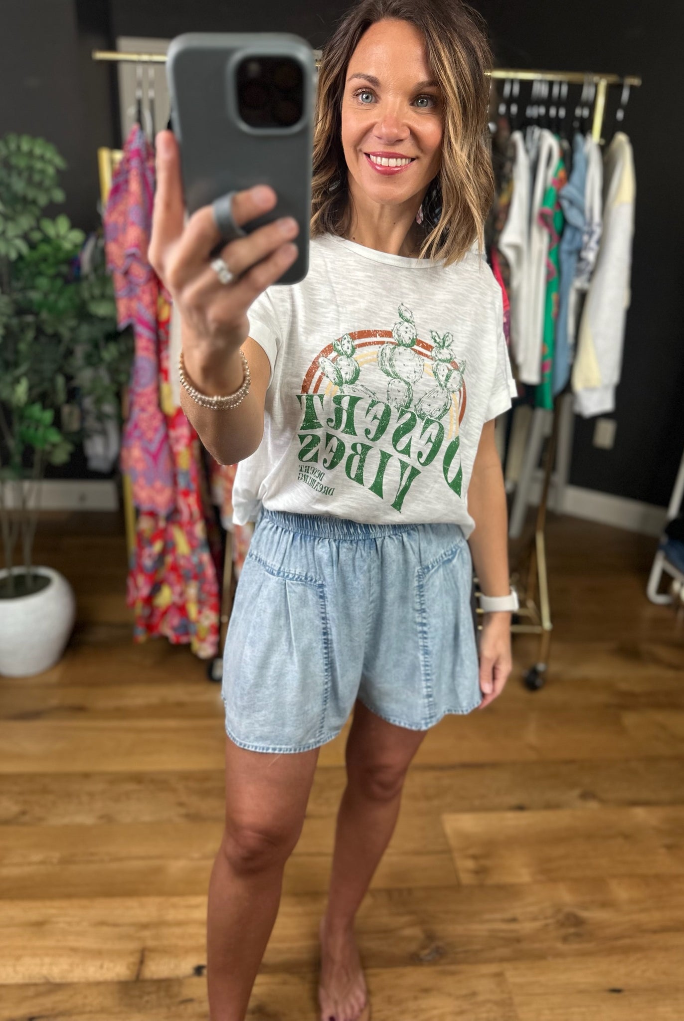 The Madison High-Waisted Shorts-Shorts-Doe & Rae-Anna Kaytes Boutique, Women's Fashion Boutique in Grinnell, Iowa