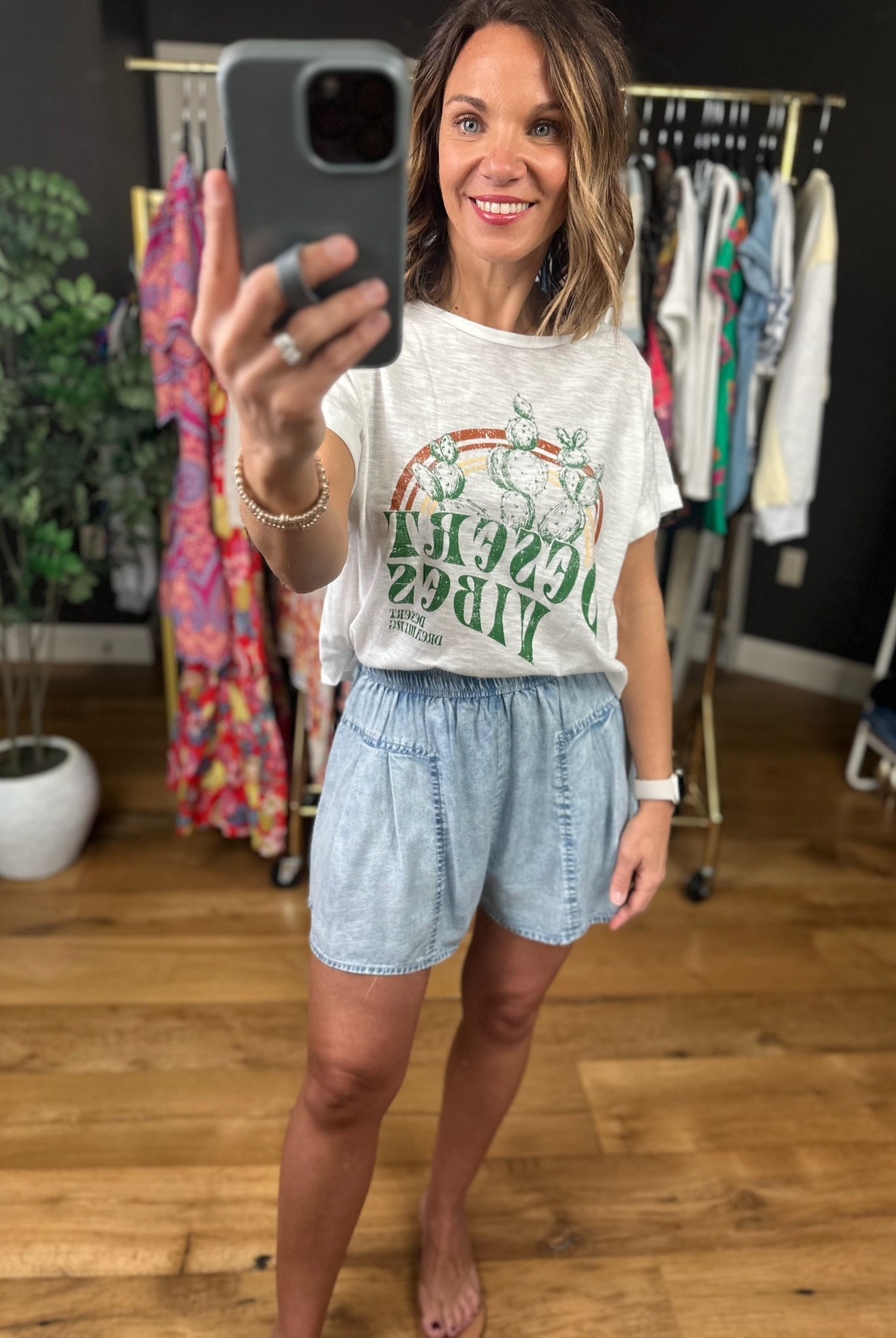 The Madison High-Waisted Shorts-Shorts-Doe & Rae-Anna Kaytes Boutique, Women's Fashion Boutique in Grinnell, Iowa