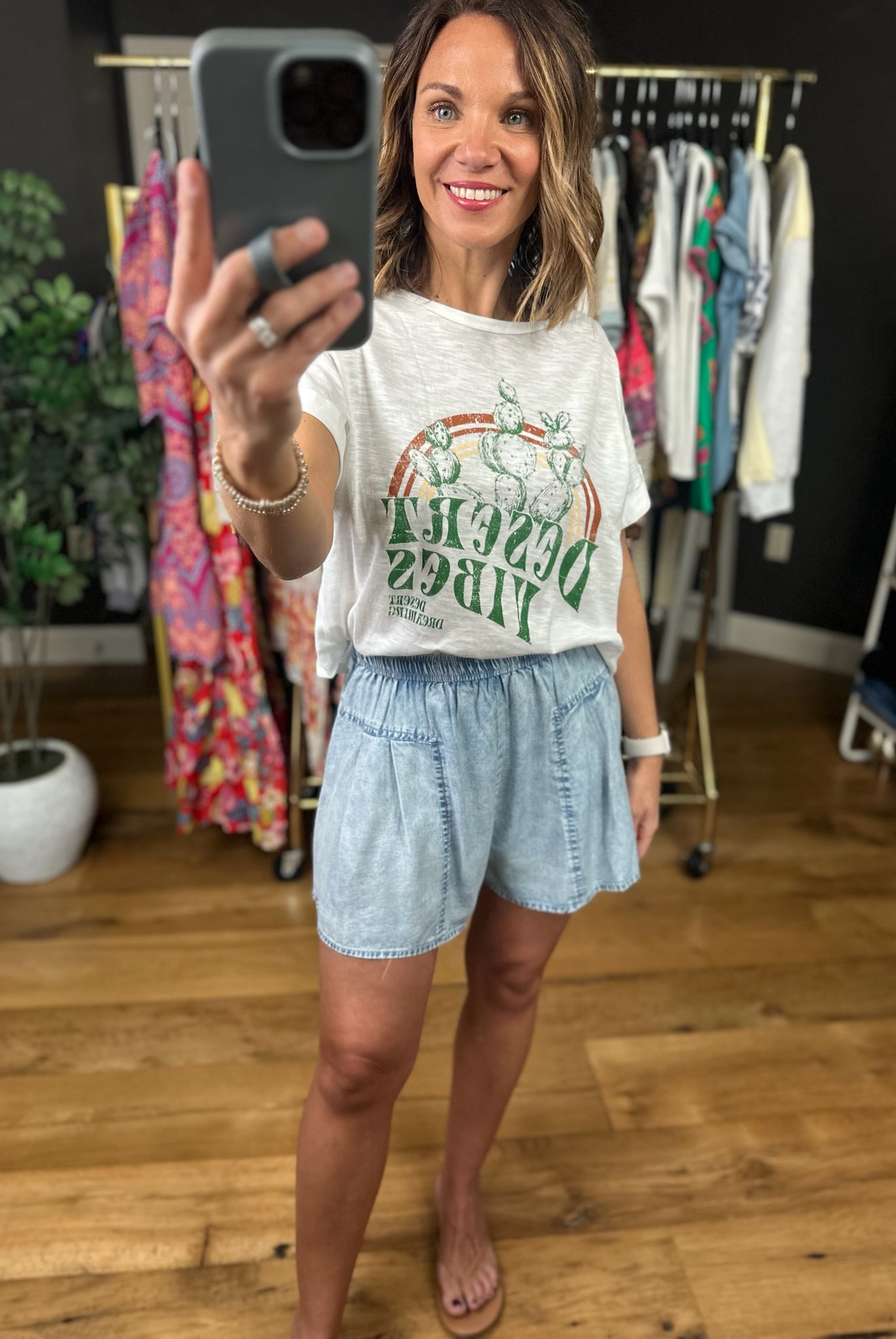 The Madison High-Waisted Shorts-Shorts-Doe & Rae-Anna Kaytes Boutique, Women's Fashion Boutique in Grinnell, Iowa