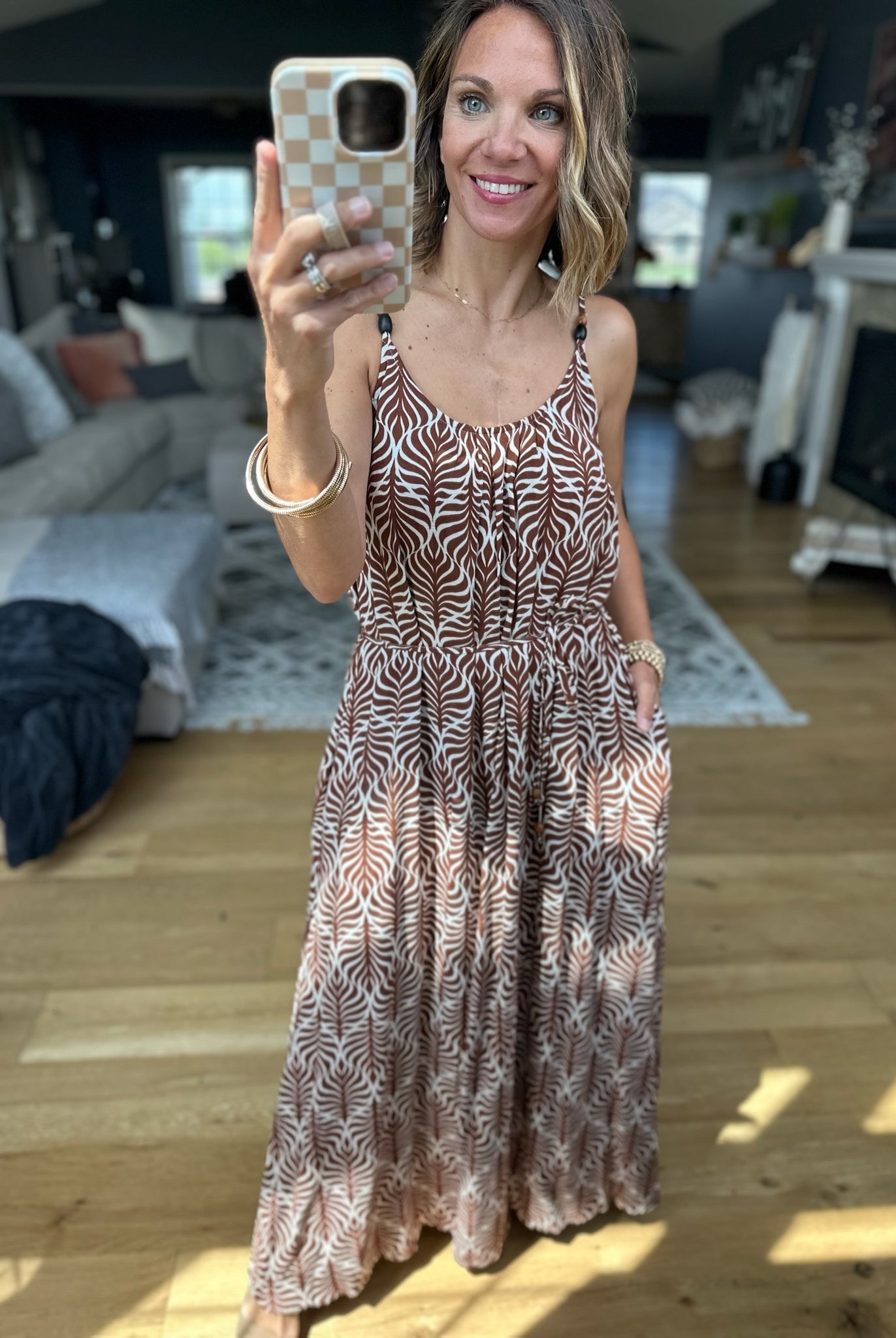All About Me Pocket Maxi Dress - Brown-Staccato-Anna Kaytes Boutique, Women's Fashion Boutique in Grinnell, Iowa