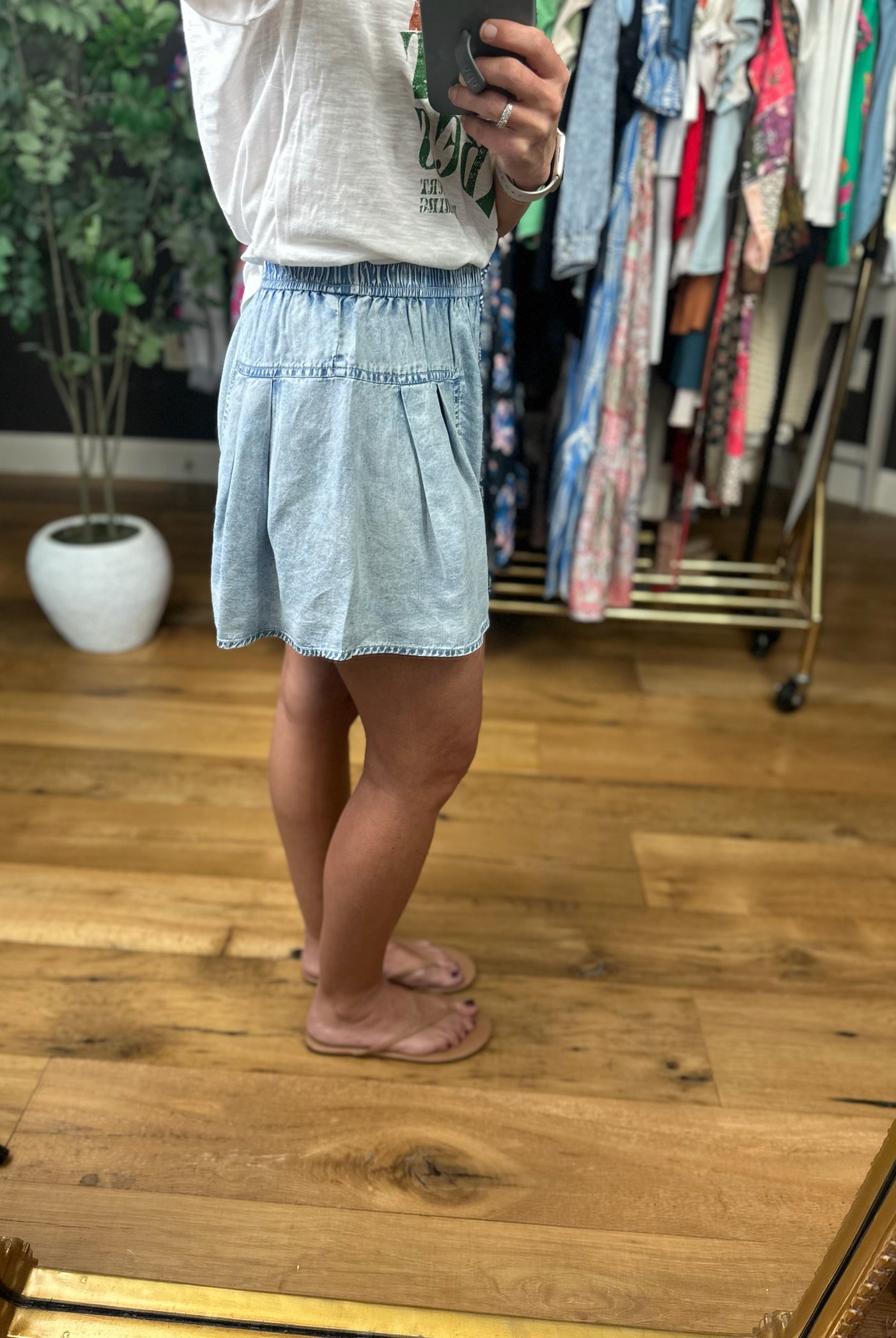 The Madison High-Waisted Shorts-Shorts-Doe & Rae-Anna Kaytes Boutique, Women's Fashion Boutique in Grinnell, Iowa