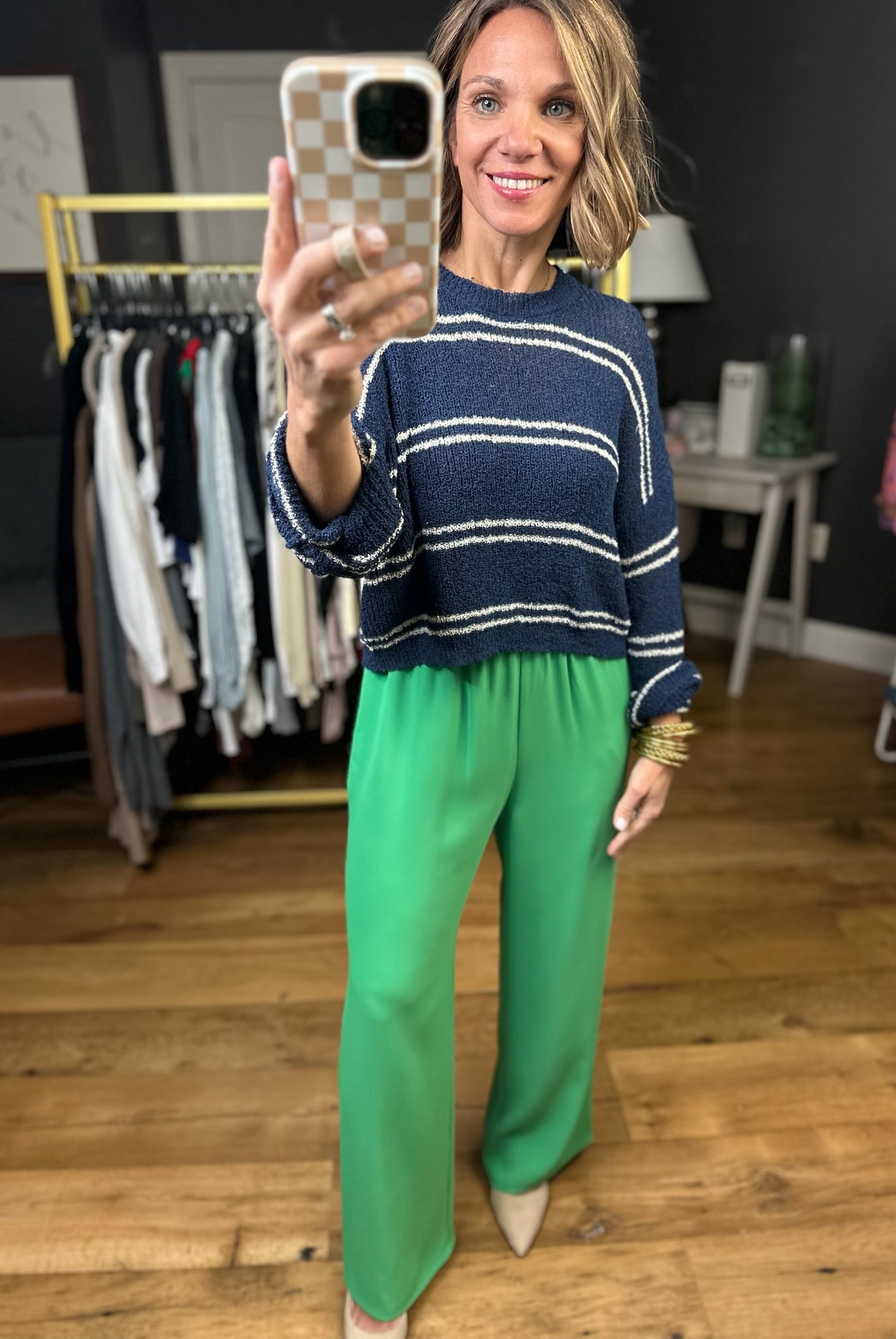 The Jade Wide-Leg Trouser - Green-Wishlist-Anna Kaytes Boutique, Women's Fashion Boutique in Grinnell, Iowa