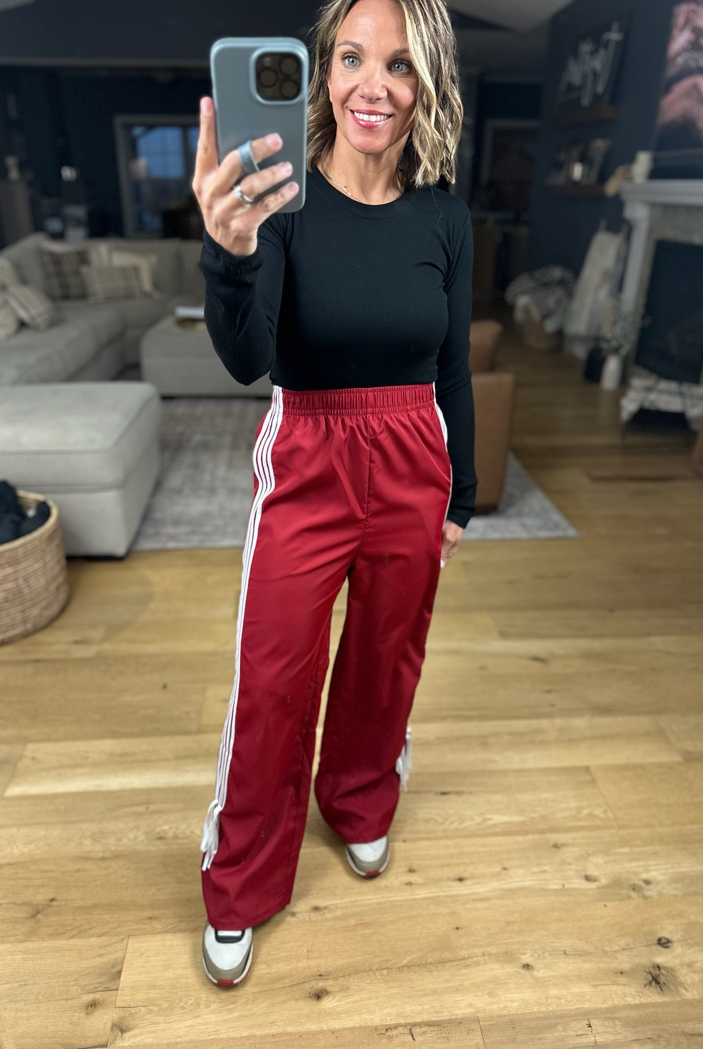 Casual Day Trim-Detail Pant-Pants-Very J-Anna Kaytes Boutique, Women's Fashion Boutique in Grinnell, Iowa