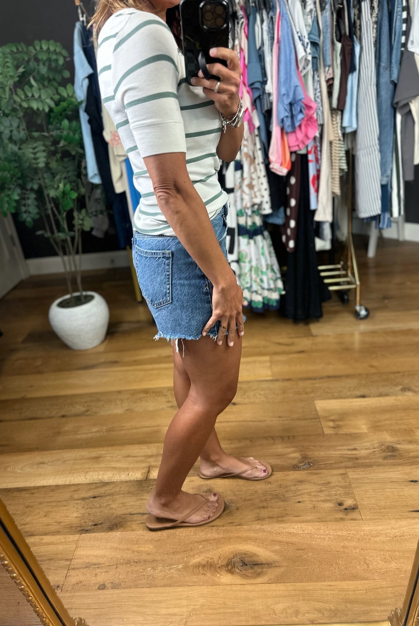 Everything You Love Striped Top-Short Sleeves-Be Cool-Anna Kaytes Boutique, Women's Fashion Boutique in Grinnell, Iowa