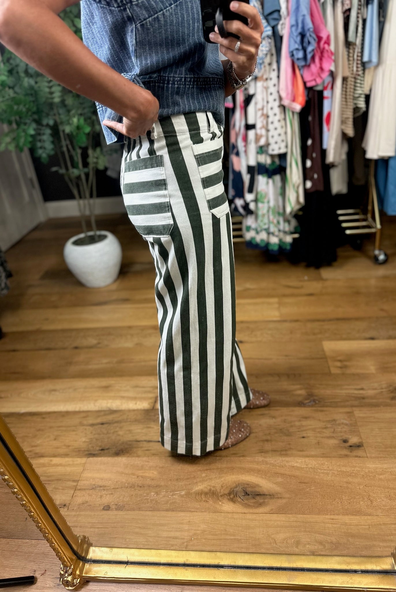 The Claire Striped Pant-Pants-ee:some-Anna Kaytes Boutique, Women's Fashion Boutique in Grinnell, Iowa