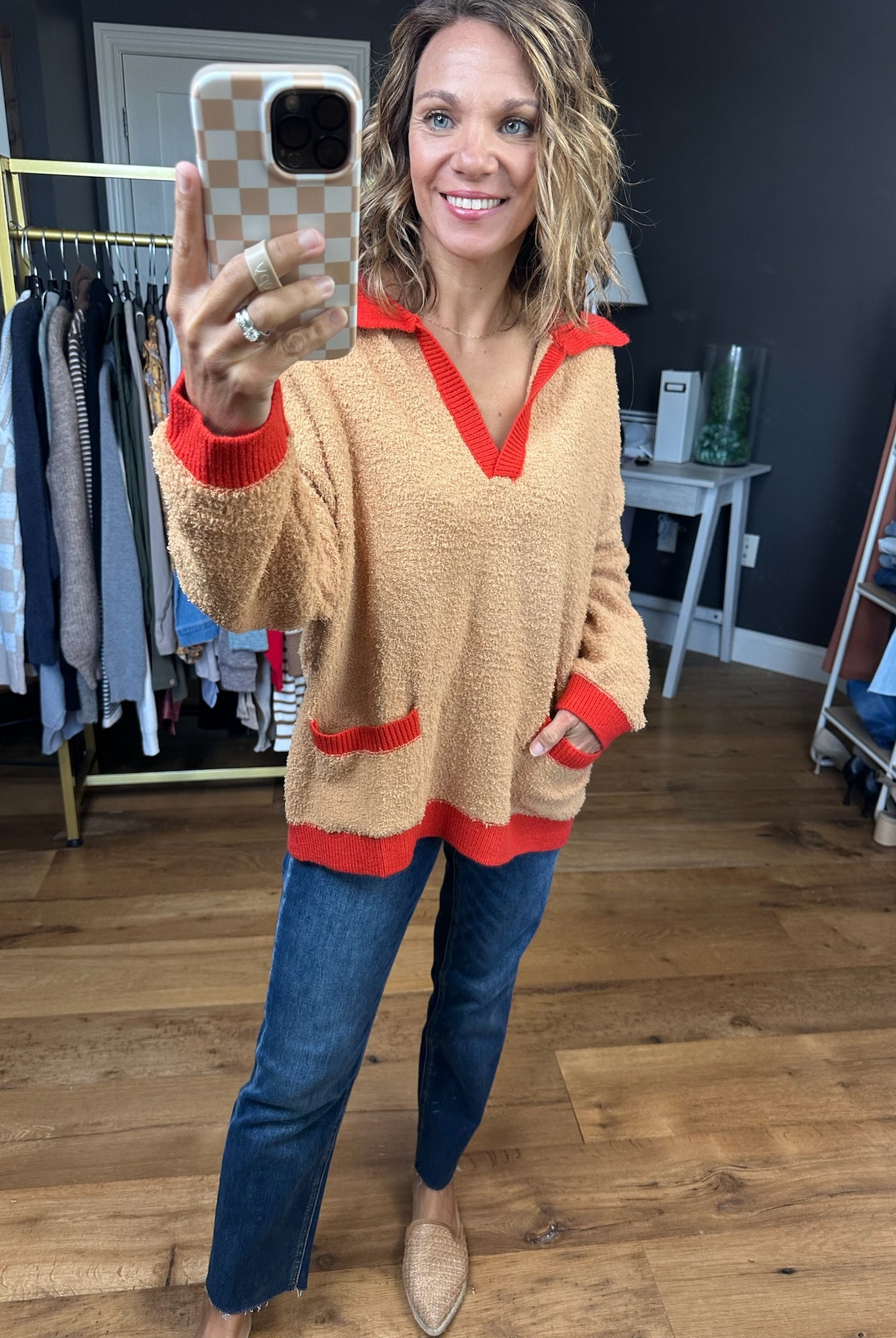 Walk In The Park Collared Pullover Top - Multiple Options-Easel-Anna Kaytes Boutique, Women's Fashion Boutique in Grinnell, Iowa