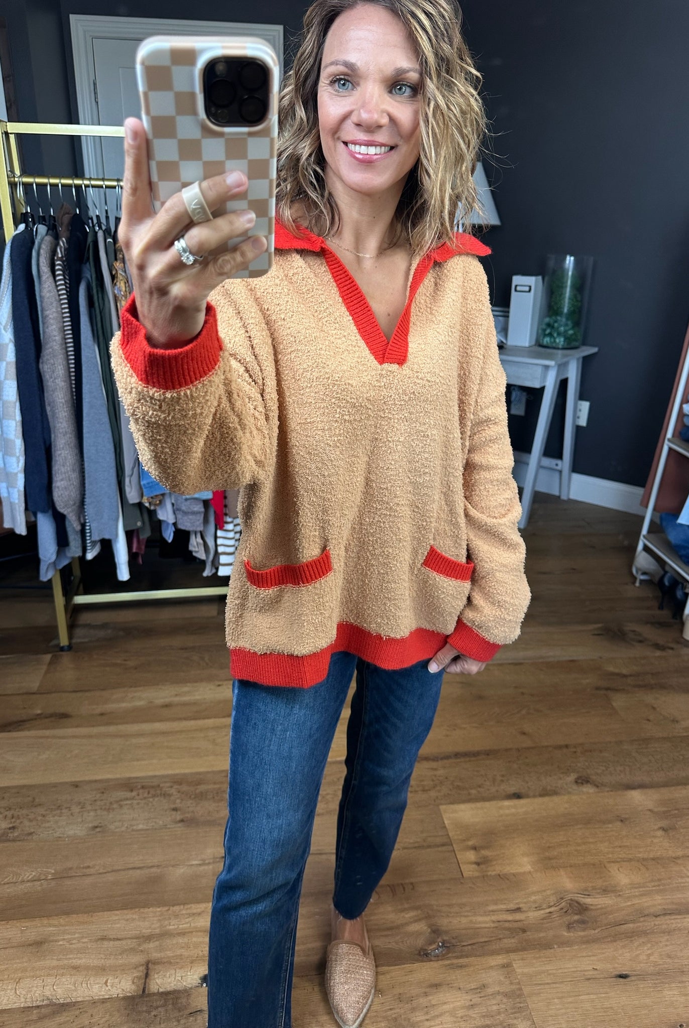 Walk In The Park Collared Pullover Top - Multiple Options-Easel-Anna Kaytes Boutique, Women's Fashion Boutique in Grinnell, Iowa