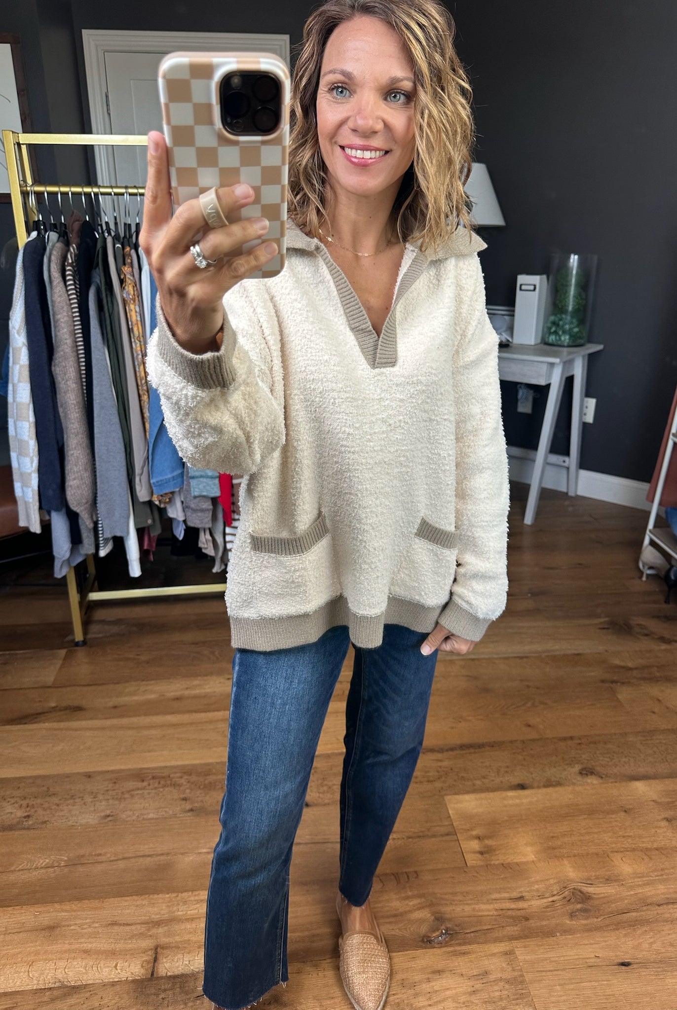 Walk In The Park Collared Pullover Top - Multiple Options-Easel-Anna Kaytes Boutique, Women's Fashion Boutique in Grinnell, Iowa