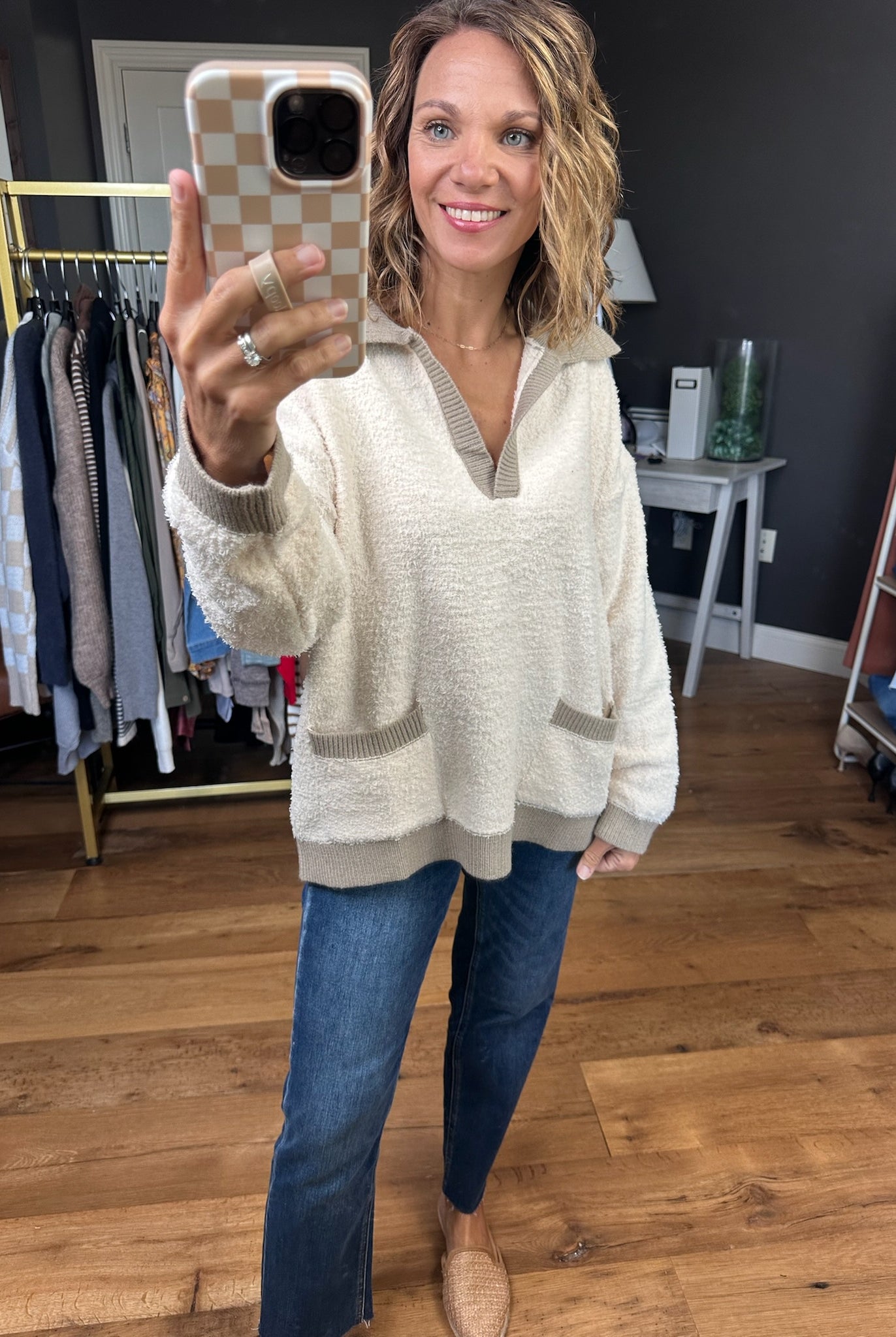 Walk In The Park Collared Pullover Top - Multiple Options-Easel-Anna Kaytes Boutique, Women's Fashion Boutique in Grinnell, Iowa