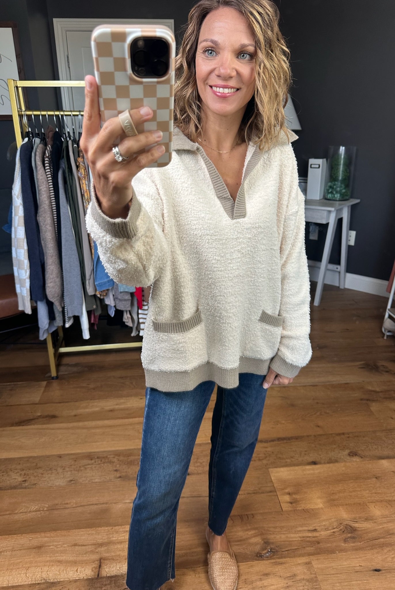 Walk In The Park Collared Pullover Top - Multiple Options-Easel-Anna Kaytes Boutique, Women's Fashion Boutique in Grinnell, Iowa