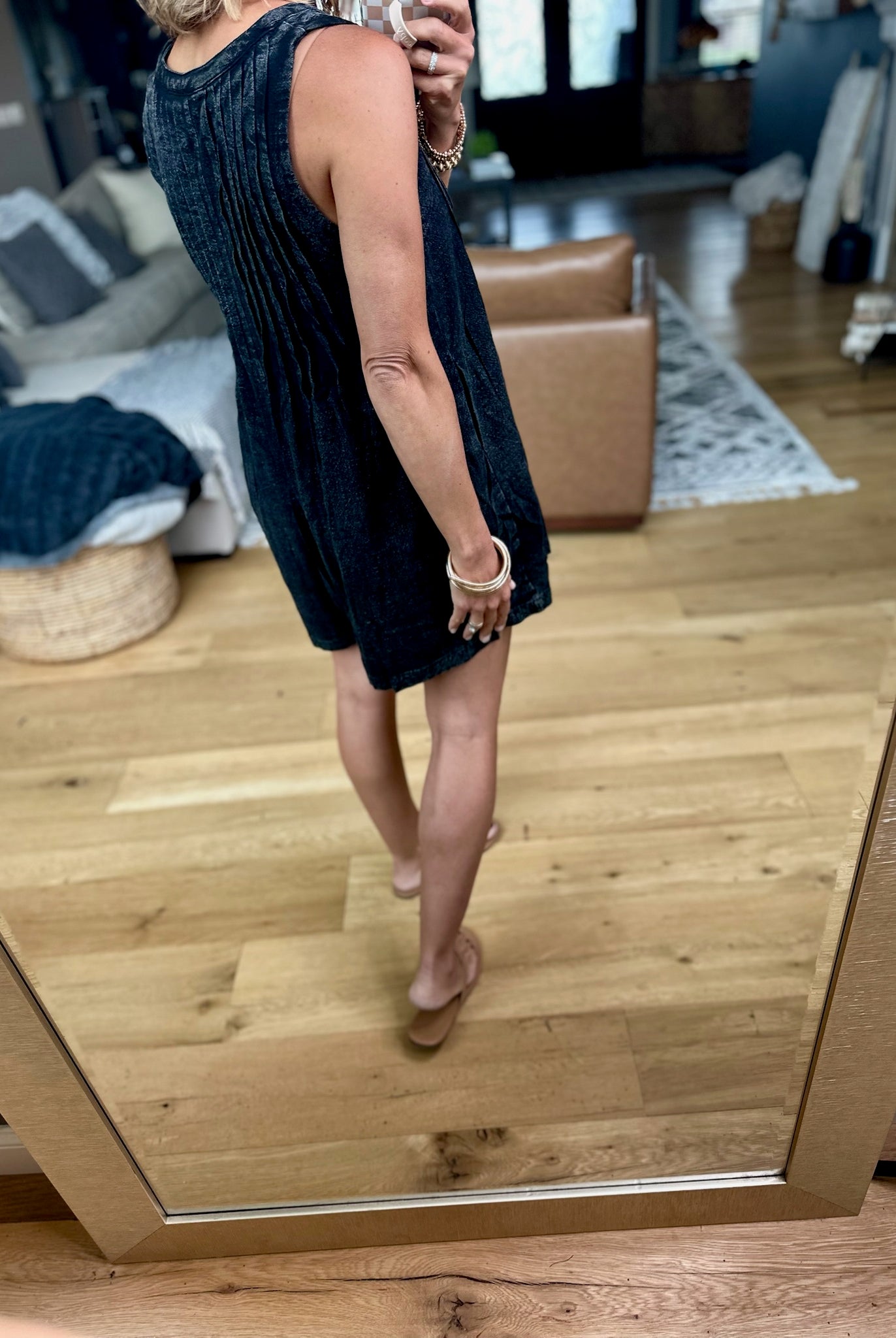 The Real Thing Tie-Front Romper-Very J-Anna Kaytes Boutique, Women's Fashion Boutique in Grinnell, Iowa
