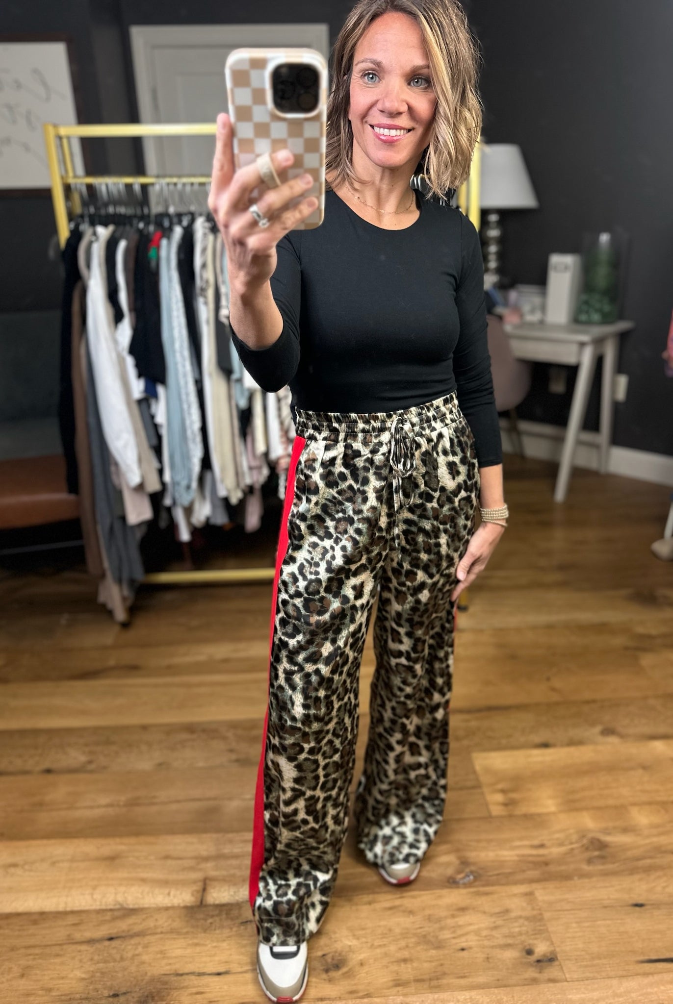 High Energy Animal Print Wide-Leg Pant-Jodifl-Anna Kaytes Boutique, Women's Fashion Boutique in Grinnell, Iowa