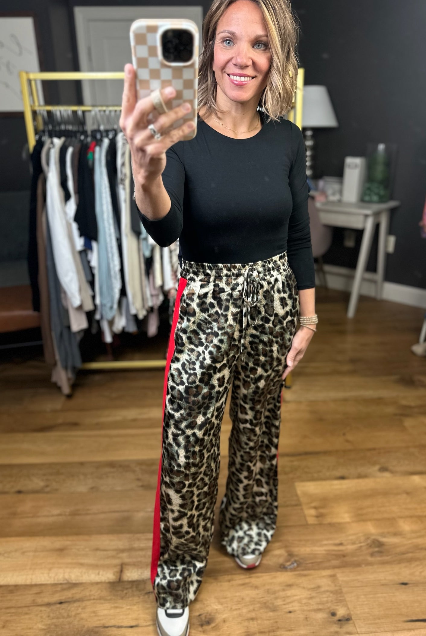 High Energy Animal Print Wide-Leg Pant-Jodifl-Anna Kaytes Boutique, Women's Fashion Boutique in Grinnell, Iowa