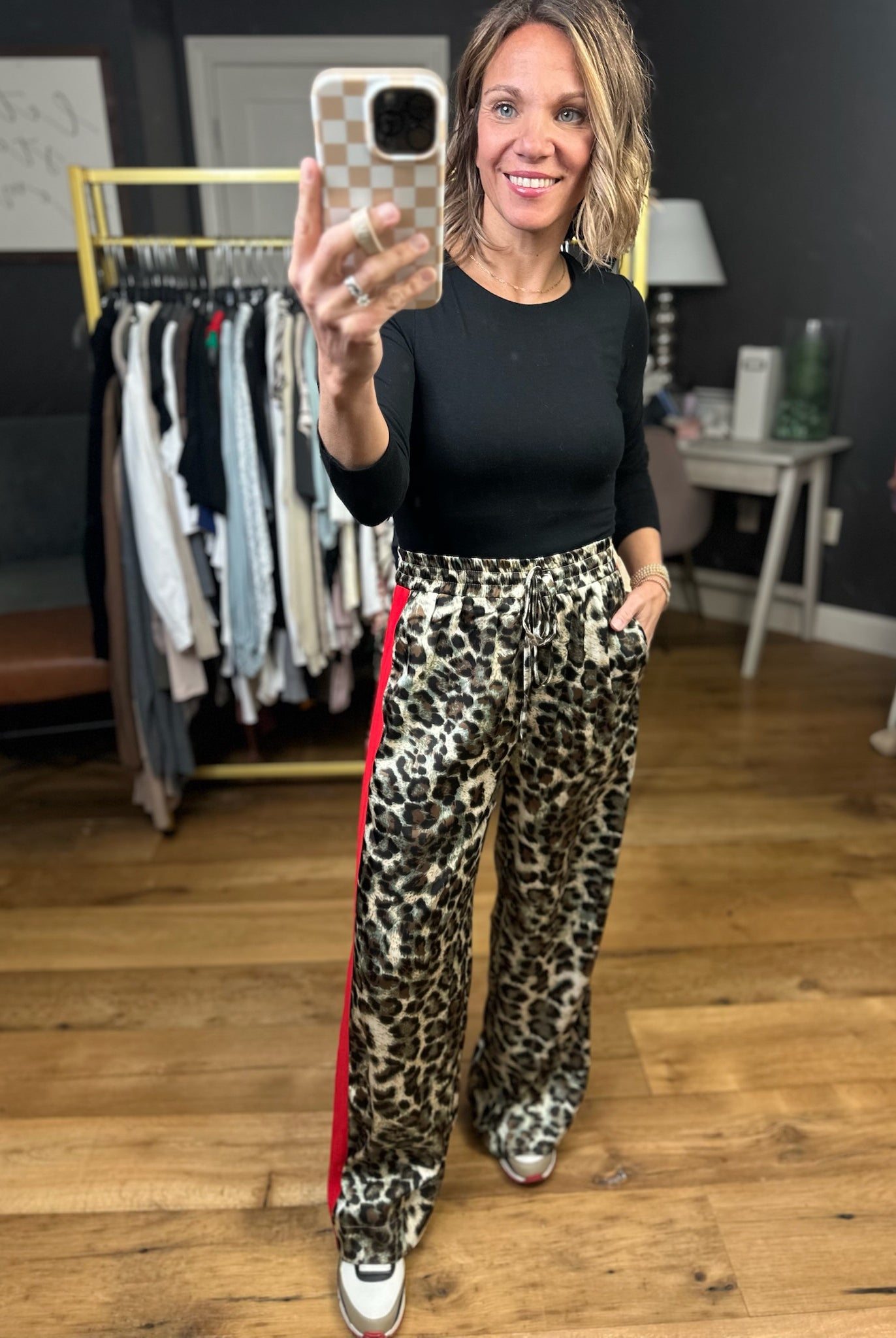 High Energy Animal Print Wide-Leg Pant-Jodifl-Anna Kaytes Boutique, Women's Fashion Boutique in Grinnell, Iowa
