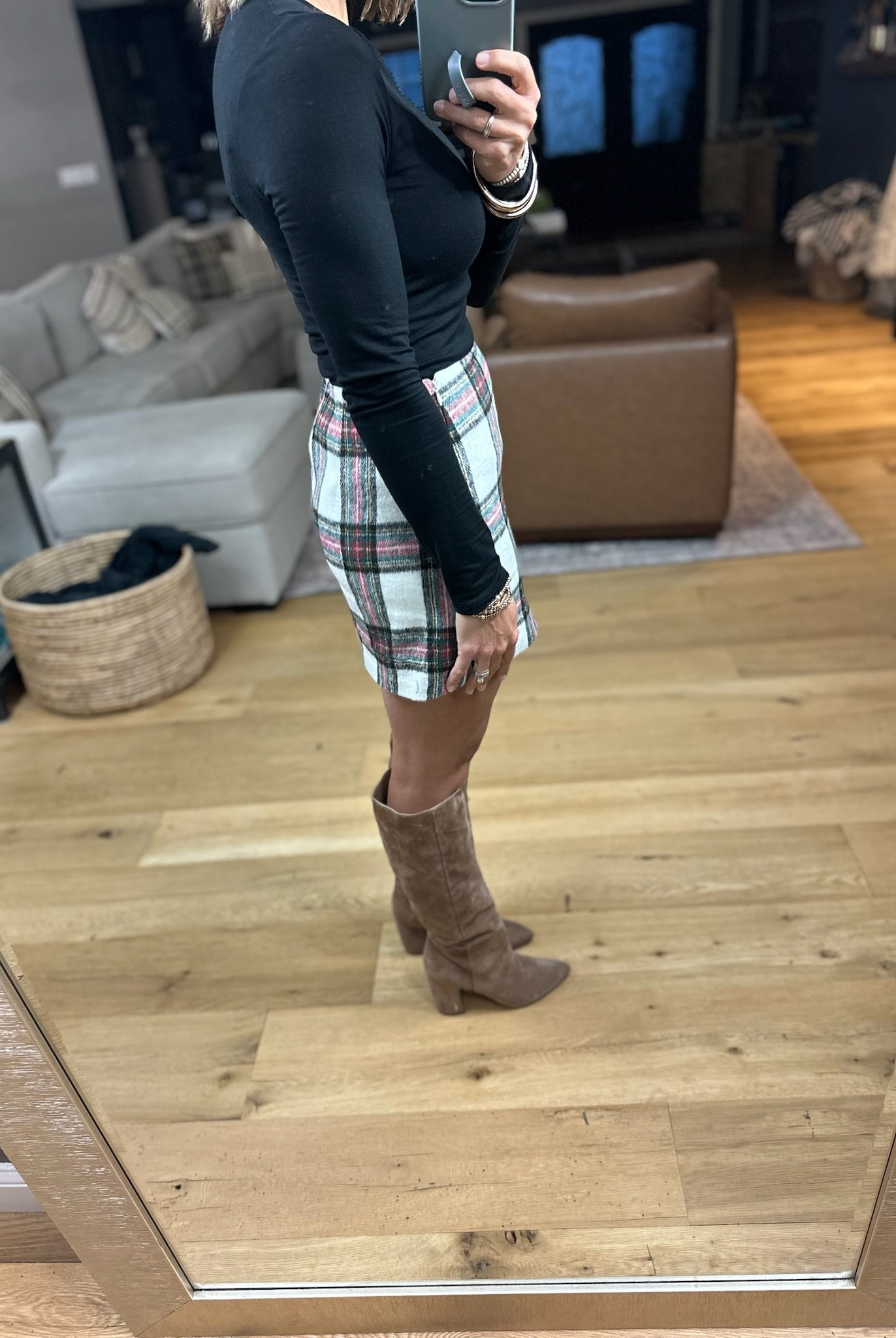 The Holly Plaid Skort-Skirts-Wishlist-Anna Kaytes Boutique, Women's Fashion Boutique in Grinnell, Iowa