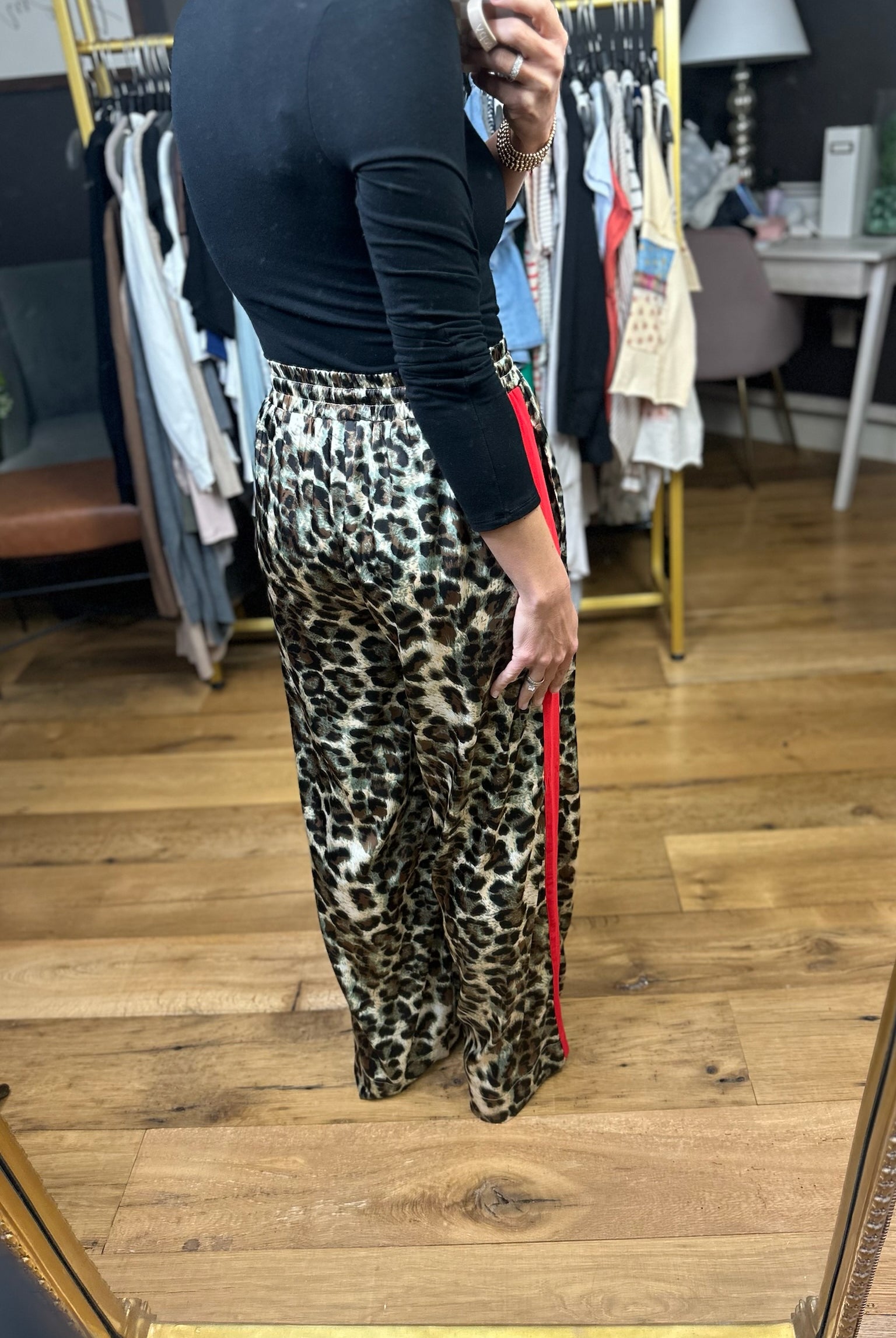 High Energy Animal Print Wide-Leg Pant-Jodifl-Anna Kaytes Boutique, Women's Fashion Boutique in Grinnell, Iowa