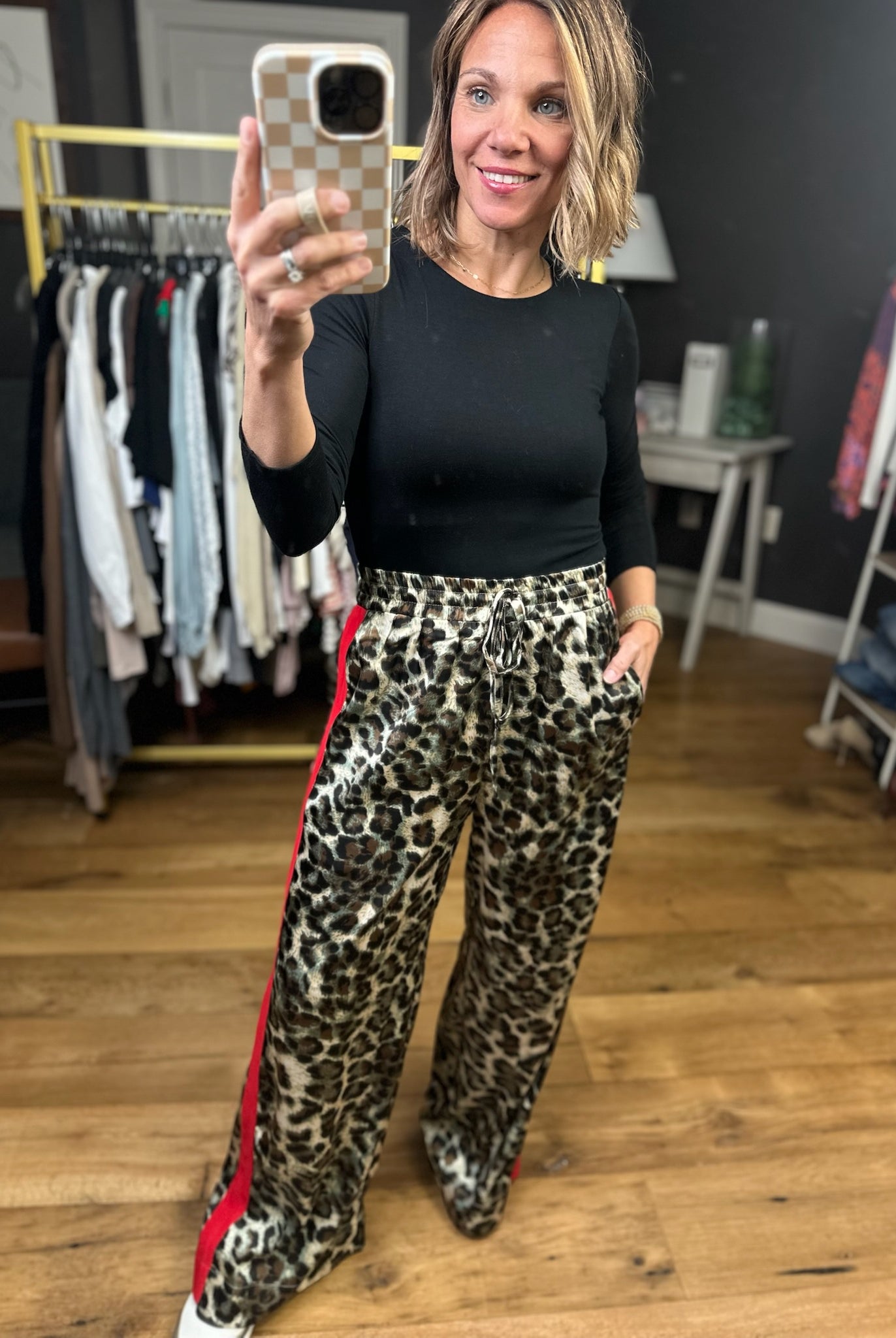 High Energy Animal Print Wide-Leg Pant-Jodifl-Anna Kaytes Boutique, Women's Fashion Boutique in Grinnell, Iowa