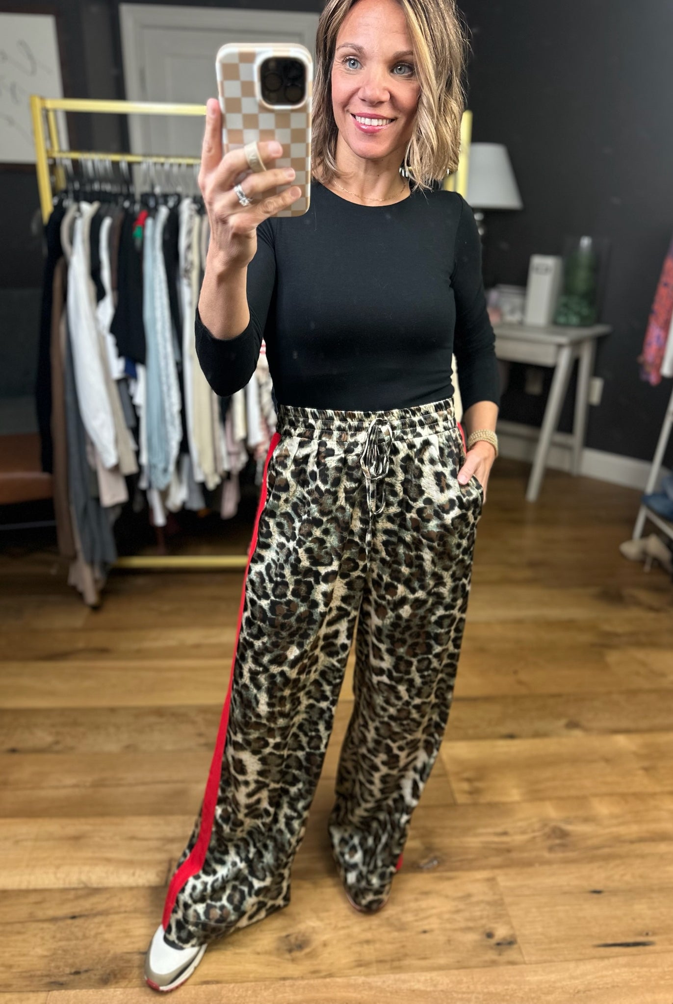 High Energy Animal Print Wide-Leg Pant-Jodifl-Anna Kaytes Boutique, Women's Fashion Boutique in Grinnell, Iowa