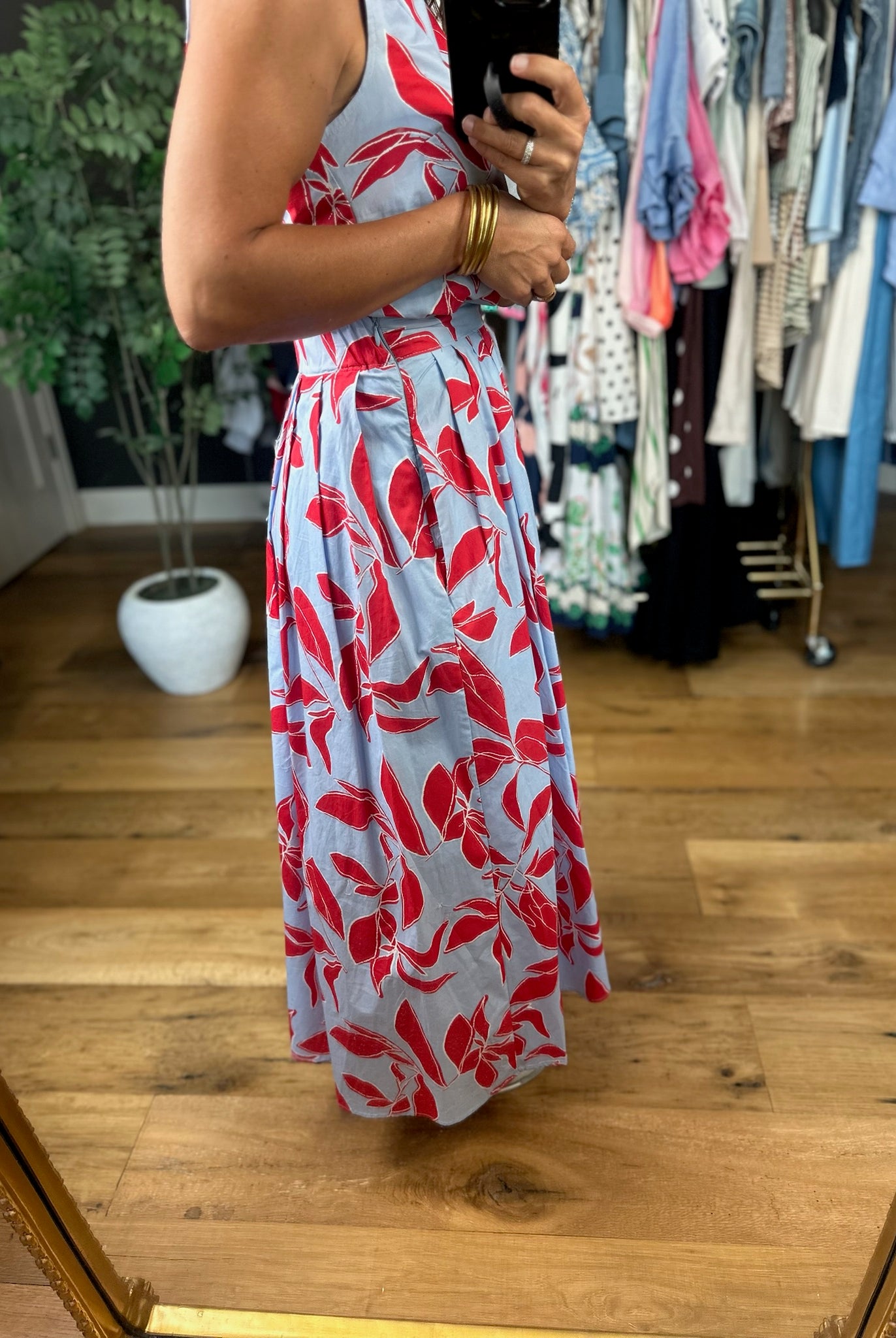 Along The Shore Patterned Skirt-Pants-She & Sky-Anna Kaytes Boutique, Women's Fashion Boutique in Grinnell, Iowa
