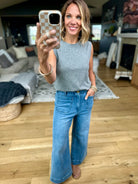 Weekend Picnic Heathered Tank-Be Cool-Anna Kaytes Boutique, Women's Fashion Boutique in Grinnell, Iowa