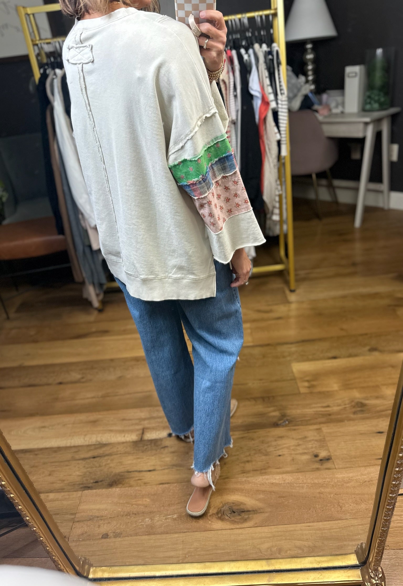 Looking Ahead Quilted Top-Easel-Anna Kaytes Boutique, Women's Fashion Boutique in Grinnell, Iowa