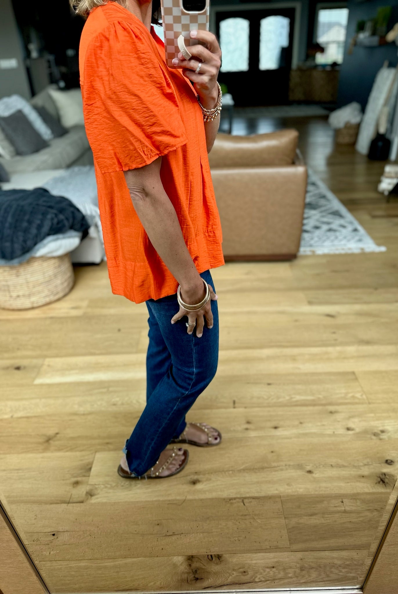 Paradise Sun Pleated Top-THML-Anna Kaytes Boutique, Women's Fashion Boutique in Grinnell, Iowa