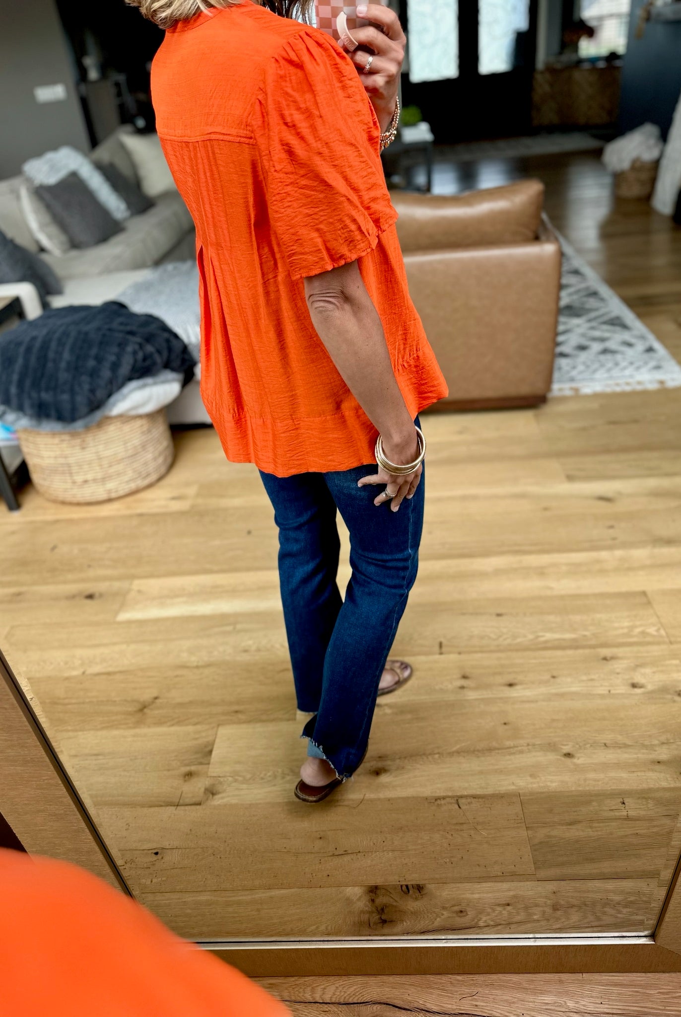 Paradise Sun Pleated Top-THML-Anna Kaytes Boutique, Women's Fashion Boutique in Grinnell, Iowa