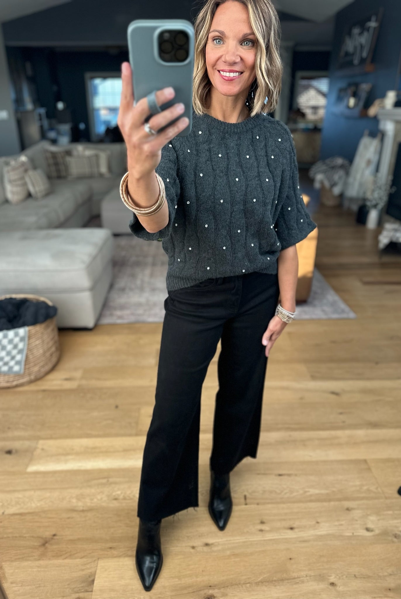 All Wrapped Up Knit-Sweaters-Entro-Anna Kaytes Boutique, Women's Fashion Boutique in Grinnell, Iowa