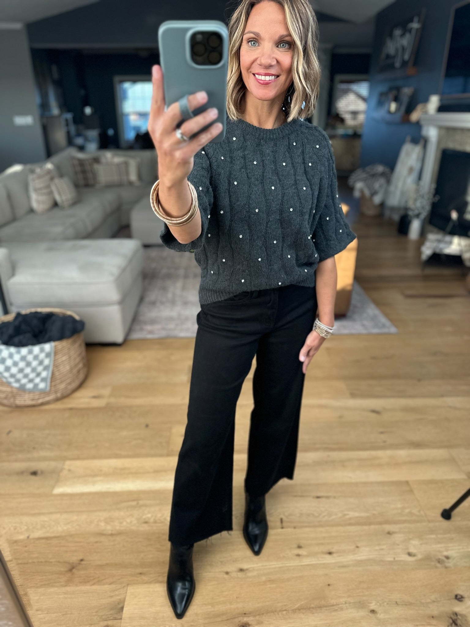 All Wrapped Up Knit-Sweaters-Entro-Anna Kaytes Boutique, Women's Fashion Boutique in Grinnell, Iowa