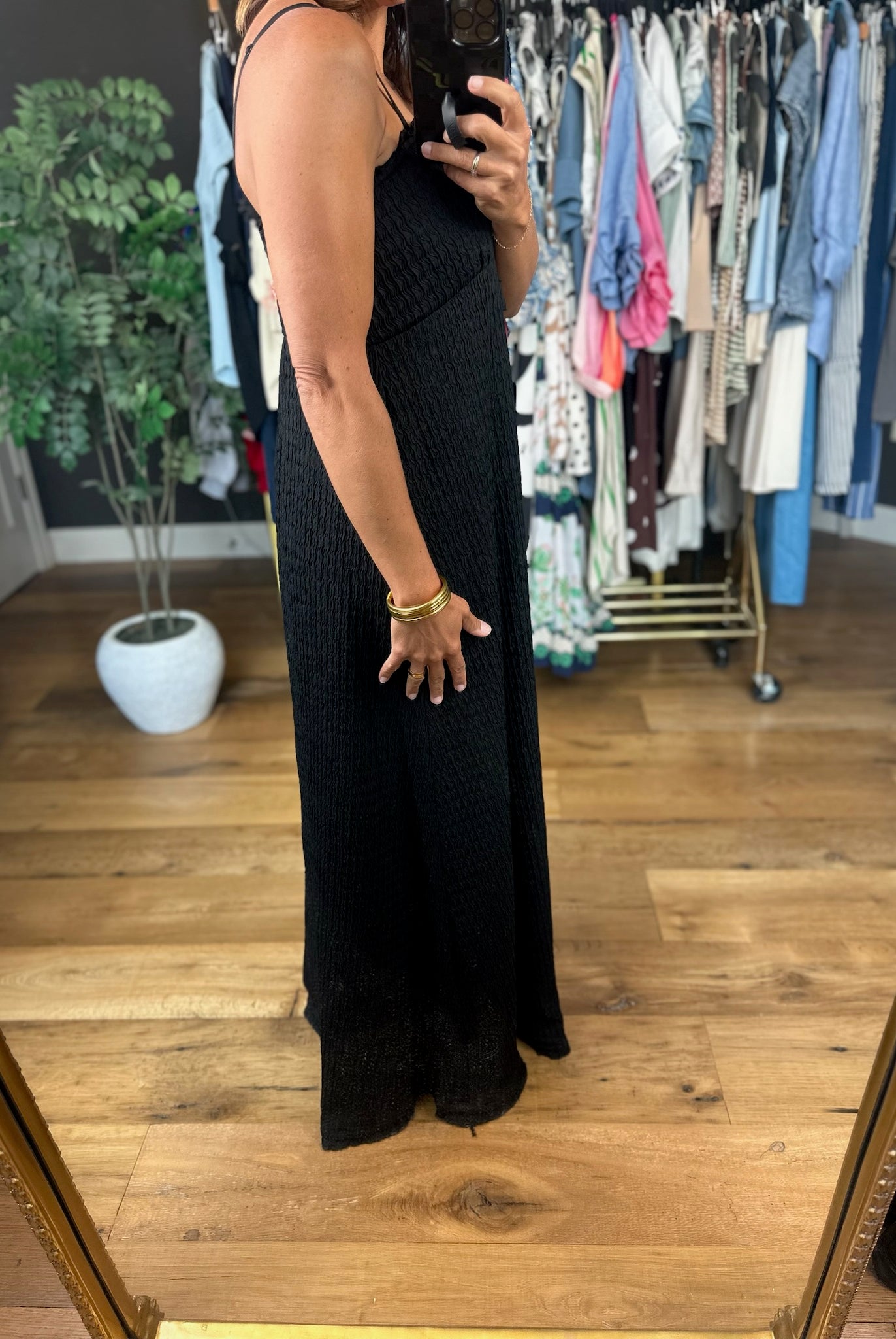 Knew Me Best Textured Tie-Front Maxi-Dresses-Wishlist-Anna Kaytes Boutique, Women's Fashion Boutique in Grinnell, Iowa