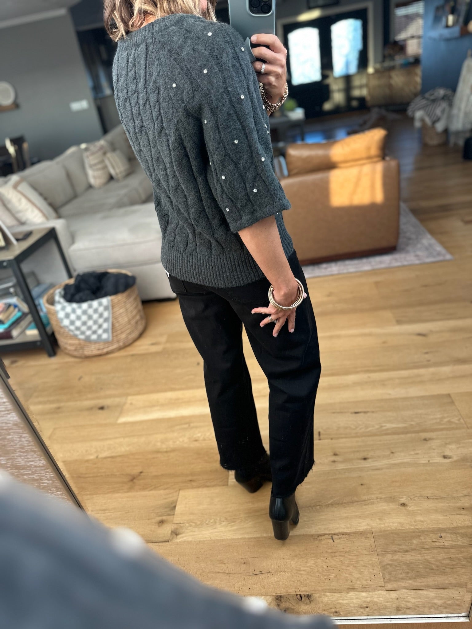 All Wrapped Up Knit-Sweaters-Entro-Anna Kaytes Boutique, Women's Fashion Boutique in Grinnell, Iowa