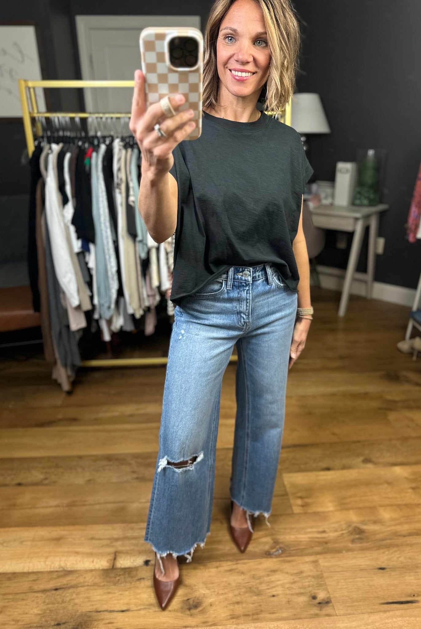 The Penelope High-Rise Wide-Leg Crop Denim-Vervet-Anna Kaytes Boutique, Women's Fashion Boutique in Grinnell, Iowa