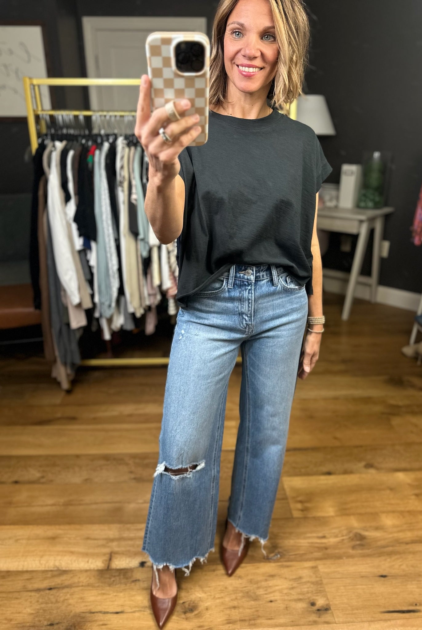 The Penelope High-Rise Wide-Leg Crop Denim-Vervet-Anna Kaytes Boutique, Women's Fashion Boutique in Grinnell, Iowa