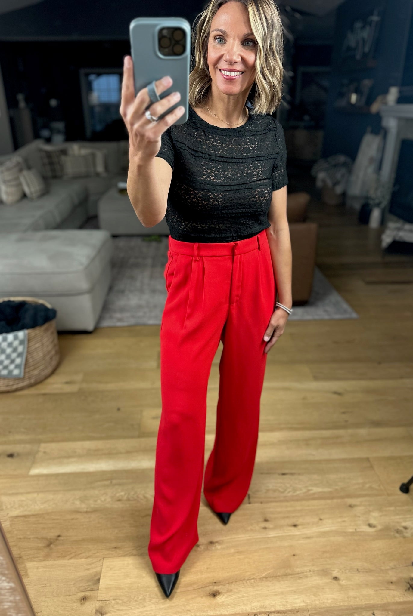 The Carson High-Rise Pants-Pants-Skies Are Blue-Anna Kaytes Boutique, Women's Fashion Boutique in Grinnell, Iowa