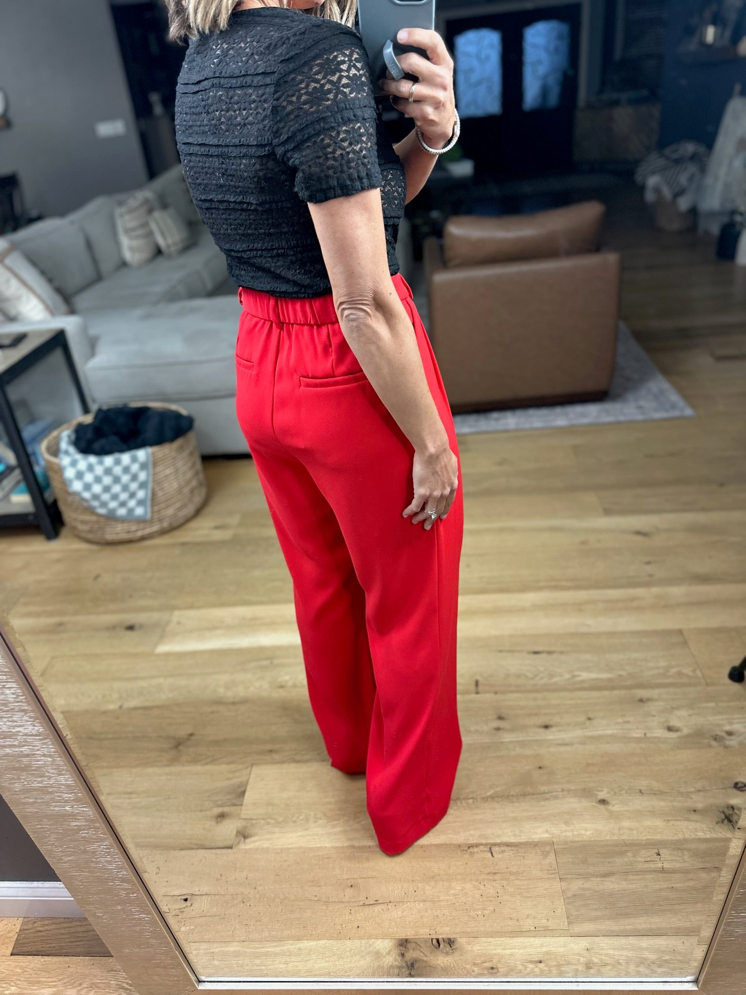 The Carson High-Rise Pants-Pants-Skies Are Blue-Anna Kaytes Boutique, Women's Fashion Boutique in Grinnell, Iowa