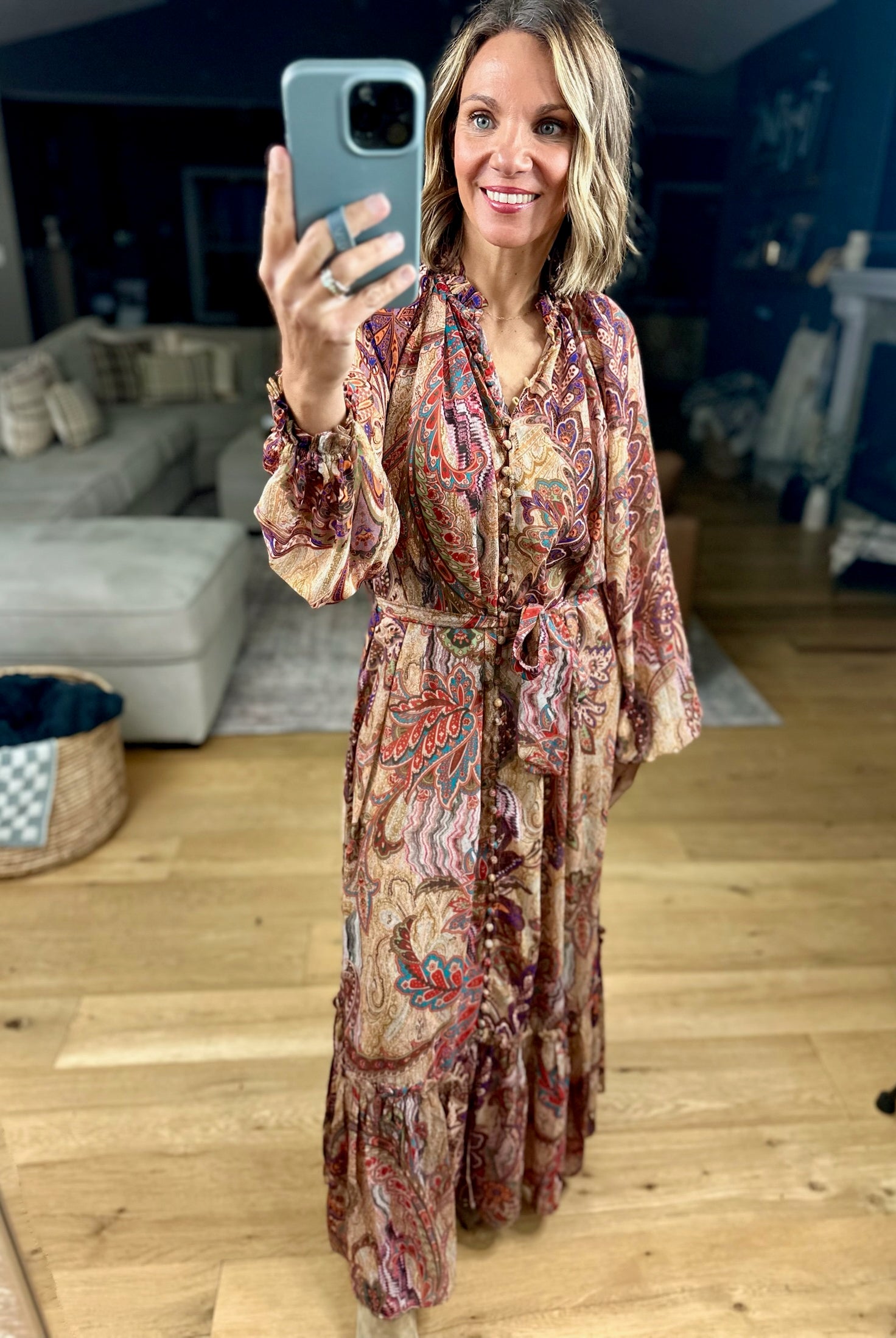Magic Moments Paisley Dress-Dresses-Dress Forum-Anna Kaytes Boutique, Women's Fashion Boutique in Grinnell, Iowa