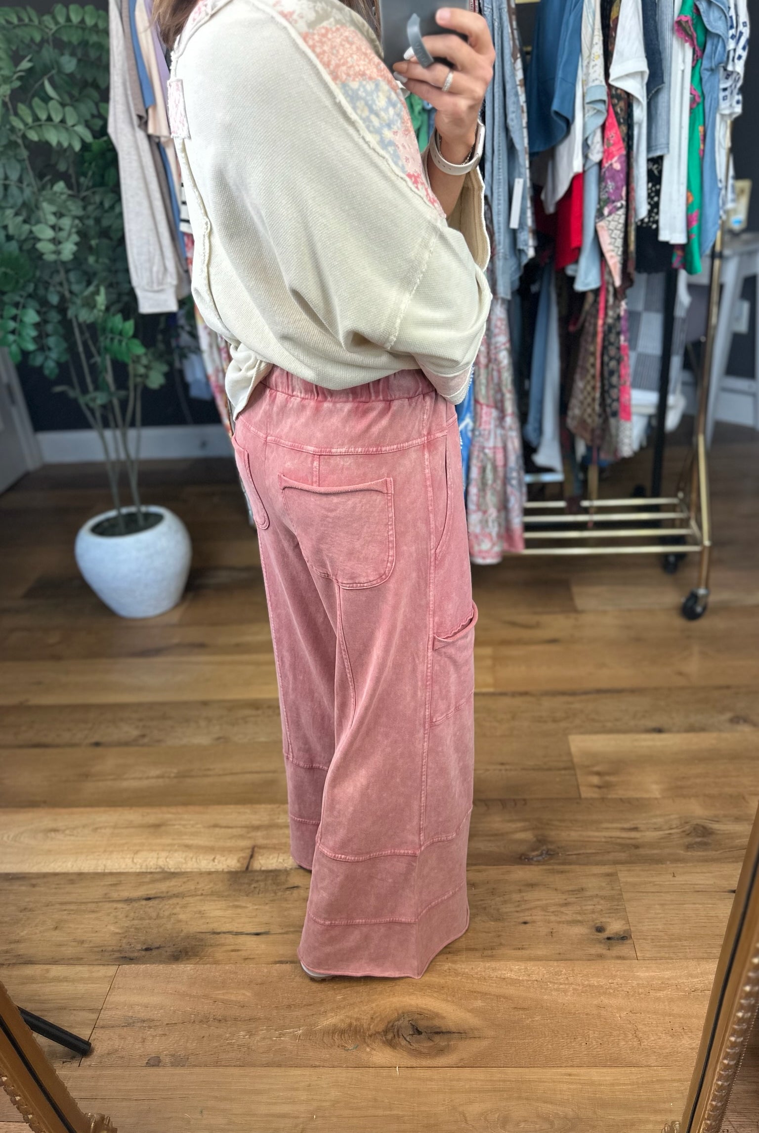 The Rayna Mineral Wash Pant-Pants-Easel-Anna Kaytes Boutique, Women's Fashion Boutique in Grinnell, Iowa