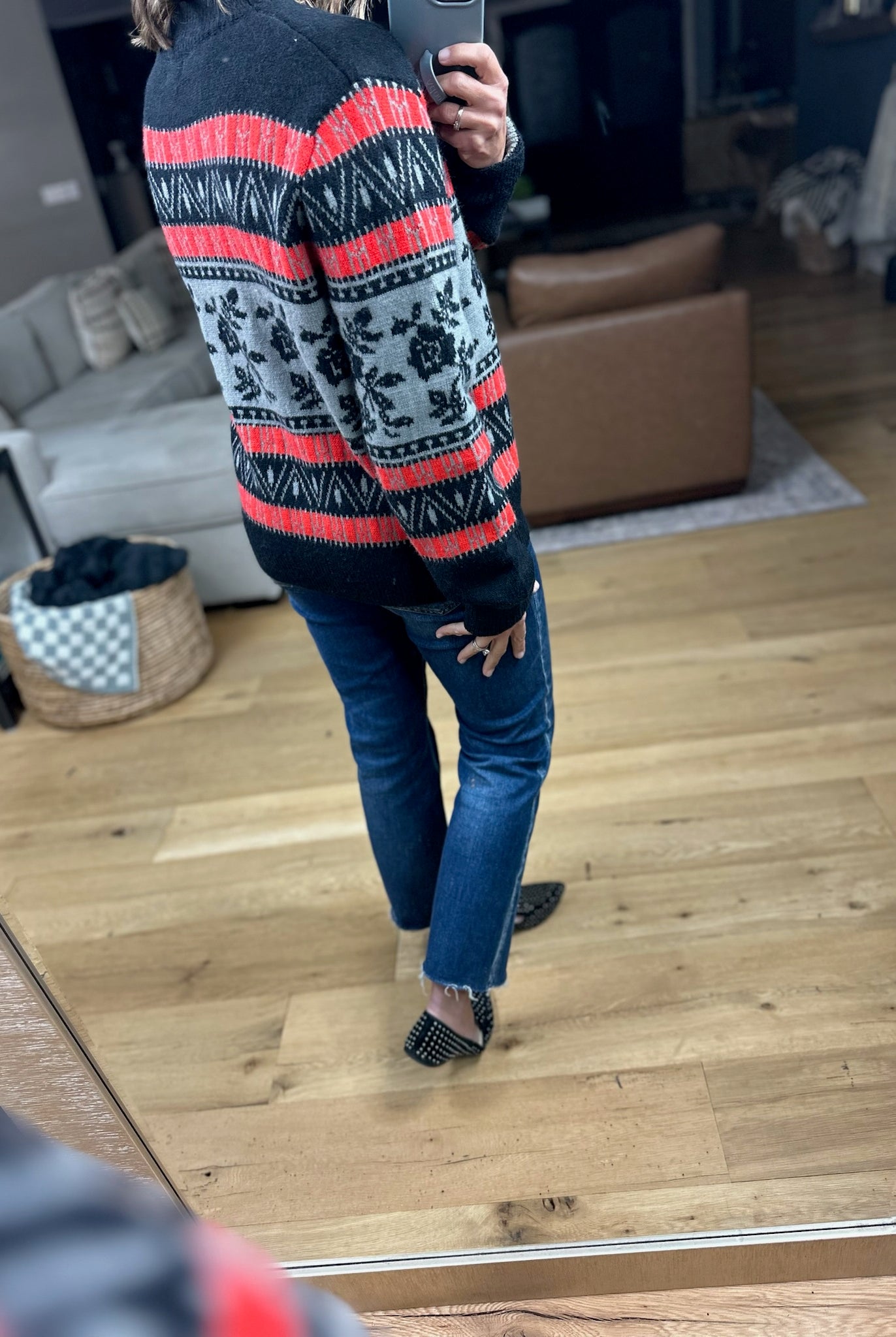 Right At Home Fair Isle Sweater-Sweaters-& Merci-Anna Kaytes Boutique, Women's Fashion Boutique in Grinnell, Iowa