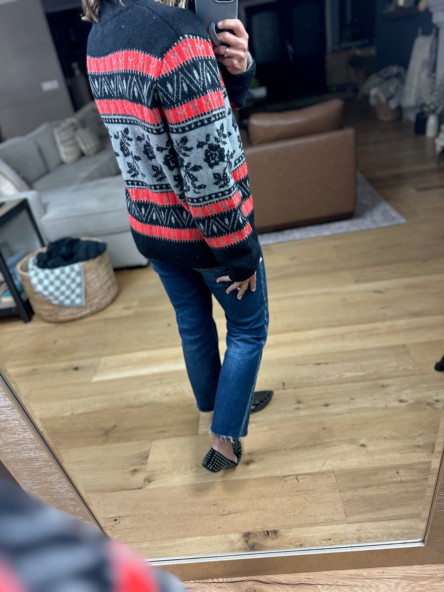 Right At Home Fair Isle Sweater-Sweaters-& Merci-Anna Kaytes Boutique, Women's Fashion Boutique in Grinnell, Iowa