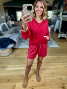 Ruby Skies Hoodie + Short Set-Mono B-Anna Kaytes Boutique, Women's Fashion Boutique in Grinnell, Iowa