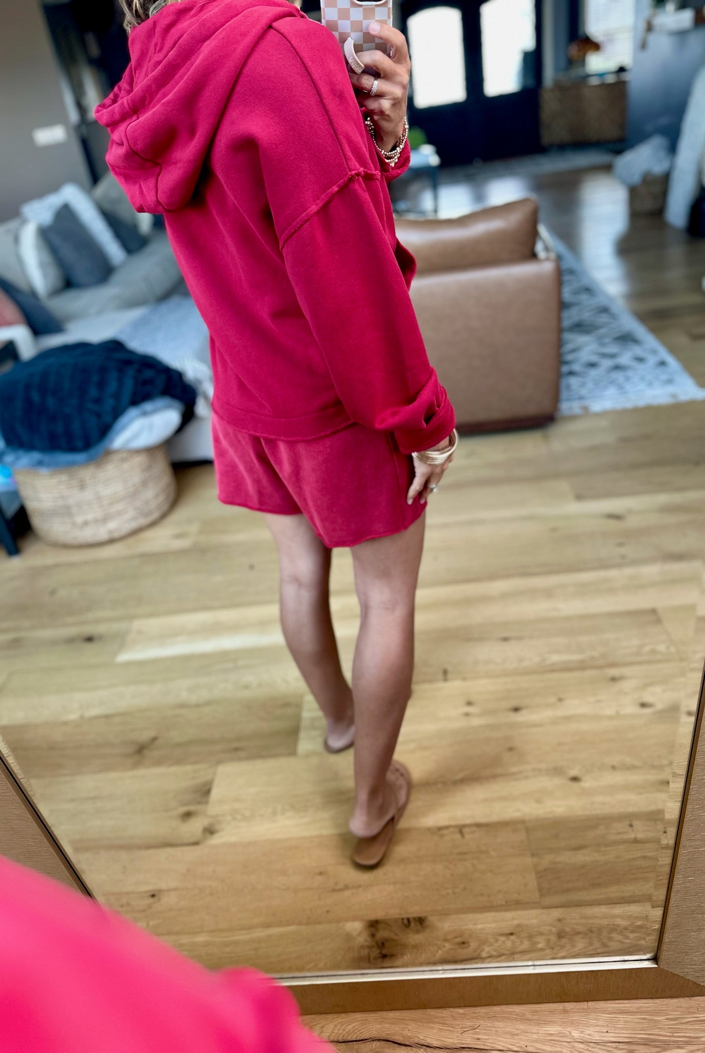 Ruby Skies Hoodie + Short Set-Mono B-Anna Kaytes Boutique, Women's Fashion Boutique in Grinnell, Iowa