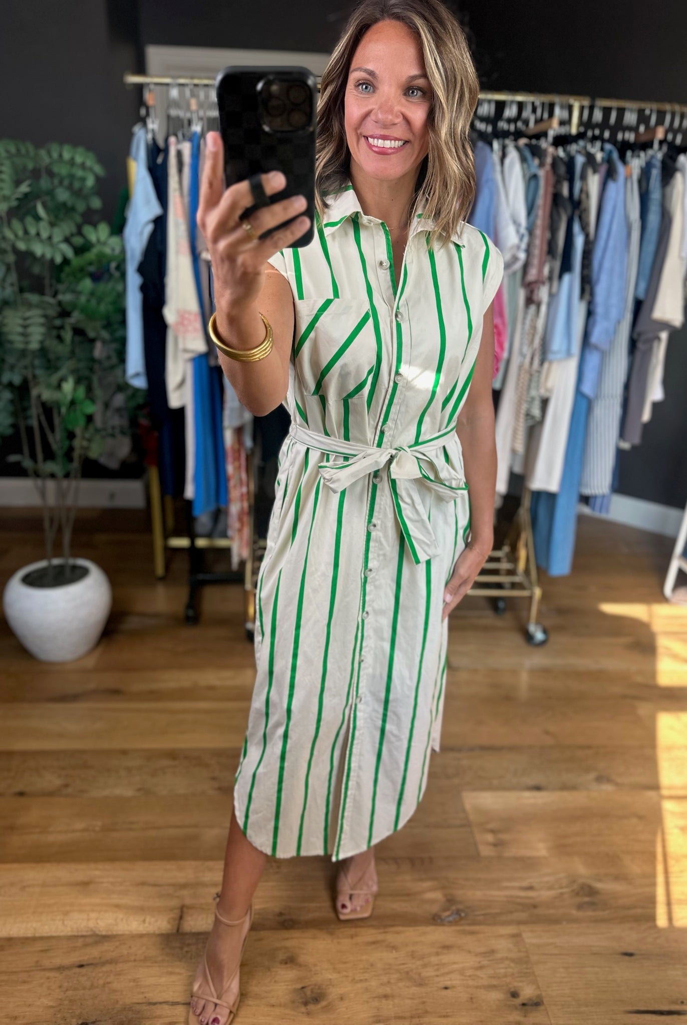 Weekend Getaway Striped Dress-Dresses-Entro-Anna Kaytes Boutique, Women's Fashion Boutique in Grinnell, Iowa