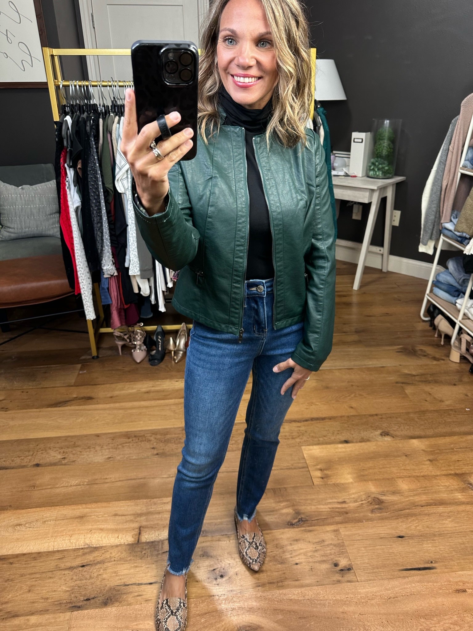 Down The Road Moto Faux-Leather Jacket - Multiple Options-Jackets-Coalition LA L16OF2-Anna Kaytes Boutique, Women's Fashion Boutique in Grinnell, Iowa