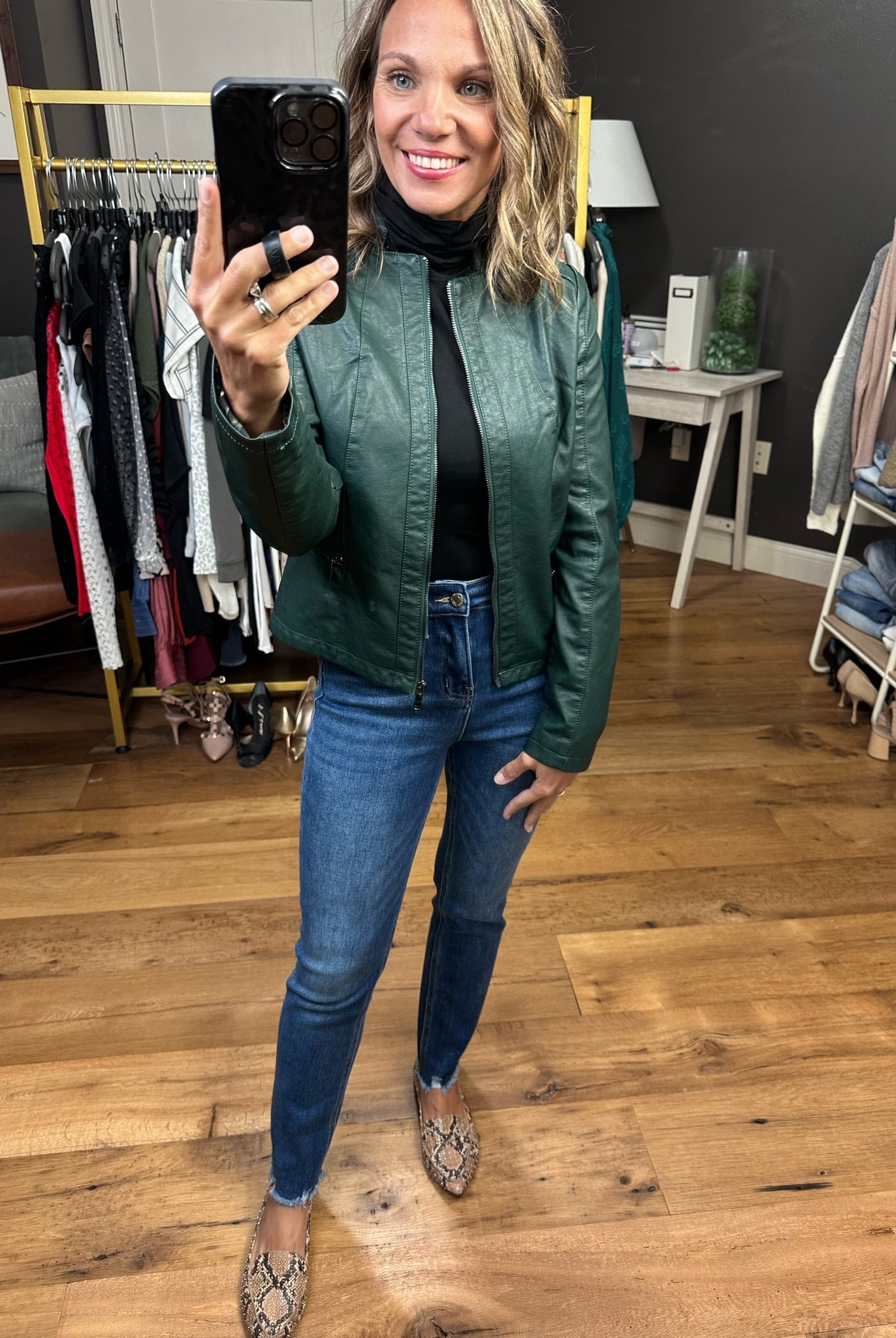 Down The Road Moto Faux-Leather Jacket - Multiple Options-Jackets-Coalition LA L16OF2-Anna Kaytes Boutique, Women's Fashion Boutique in Grinnell, Iowa