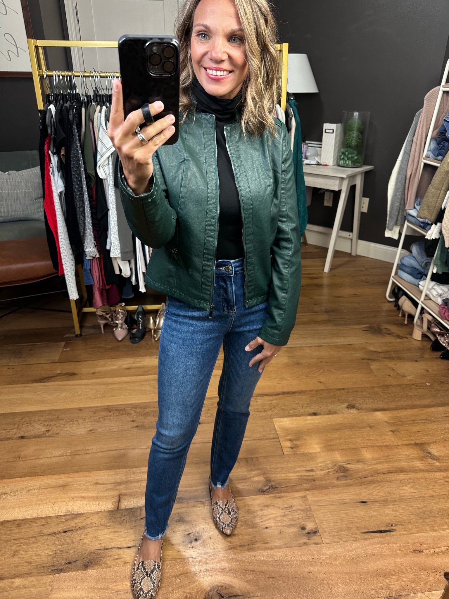 Down The Road Moto Faux-Leather Jacket - Multiple Options-Jackets-Coalition LA L16OF2-Anna Kaytes Boutique, Women's Fashion Boutique in Grinnell, Iowa