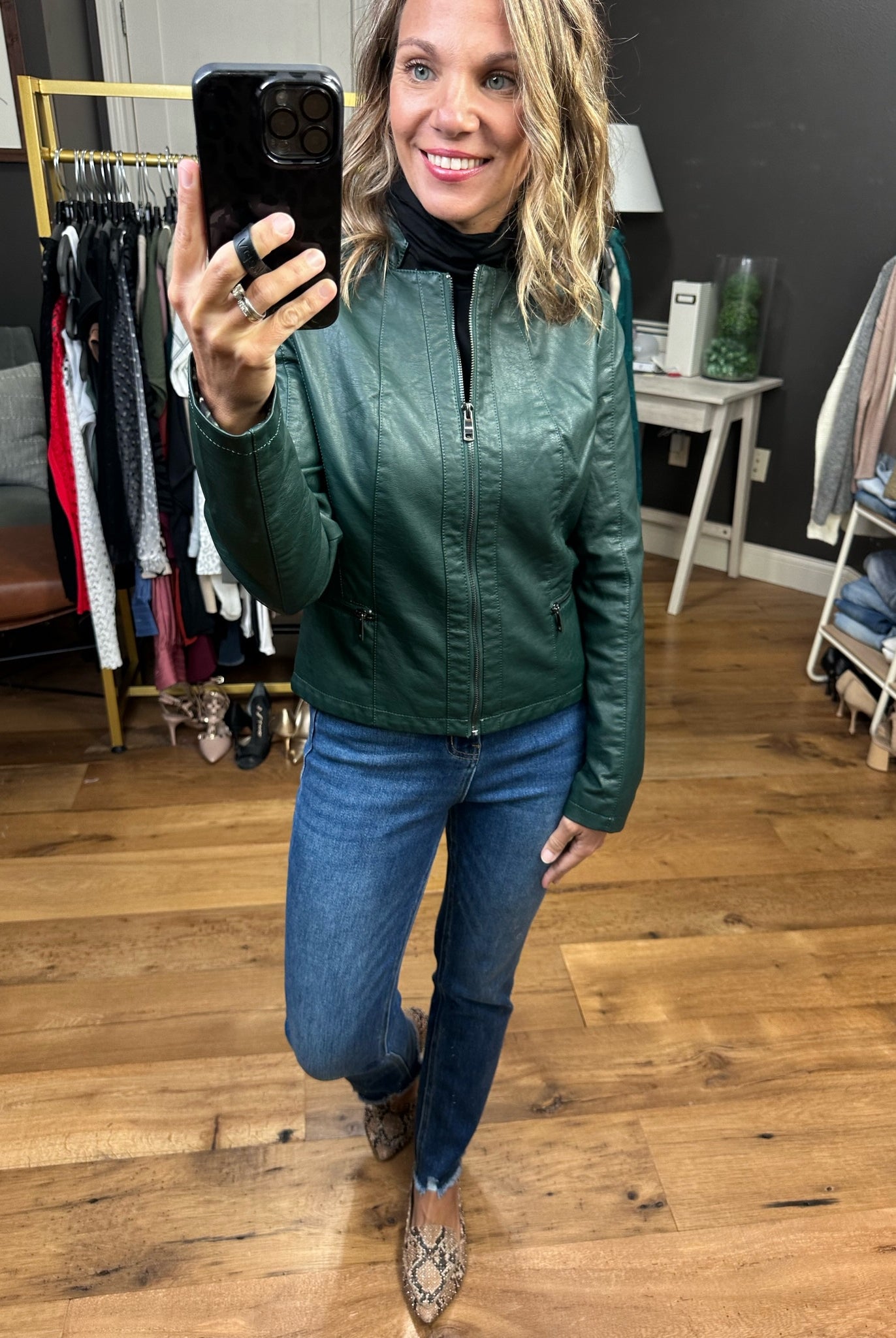 Down The Road Moto Faux-Leather Jacket - Multiple Options-Jackets-Coalition LA L16OF2-Anna Kaytes Boutique, Women's Fashion Boutique in Grinnell, Iowa